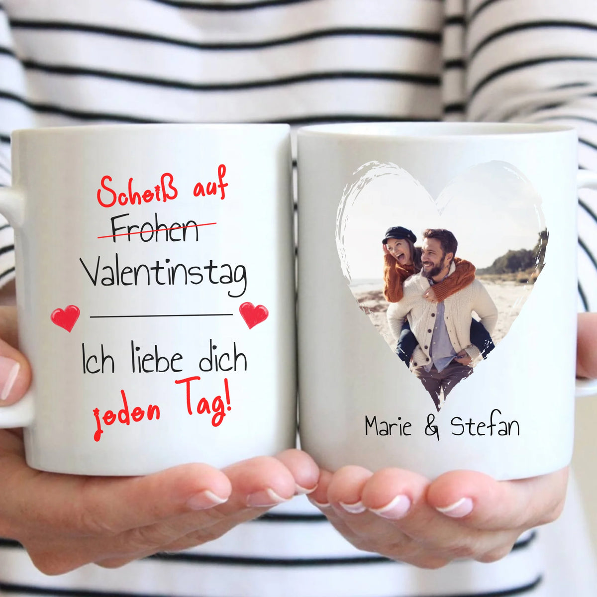 Scheiß auf Valentinstag! Ich liebe dich jeden Tag - Individuelle Quencher | Thermobecher