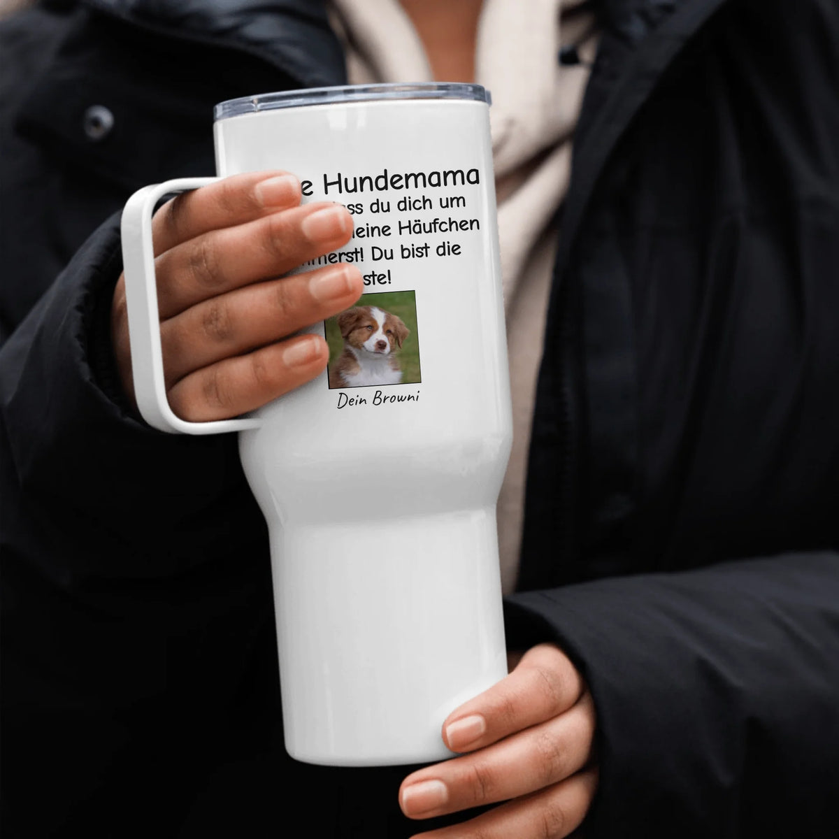 Liebste Hundemama oder Hundepapa - individueller Thermobecher