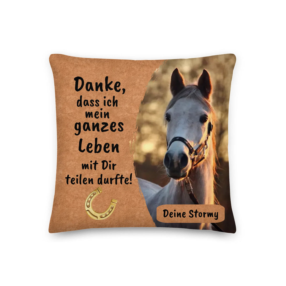 Personalisiertes Kissen: Danke an dein Pferd - Individuelles Kissen | Personalize Palace