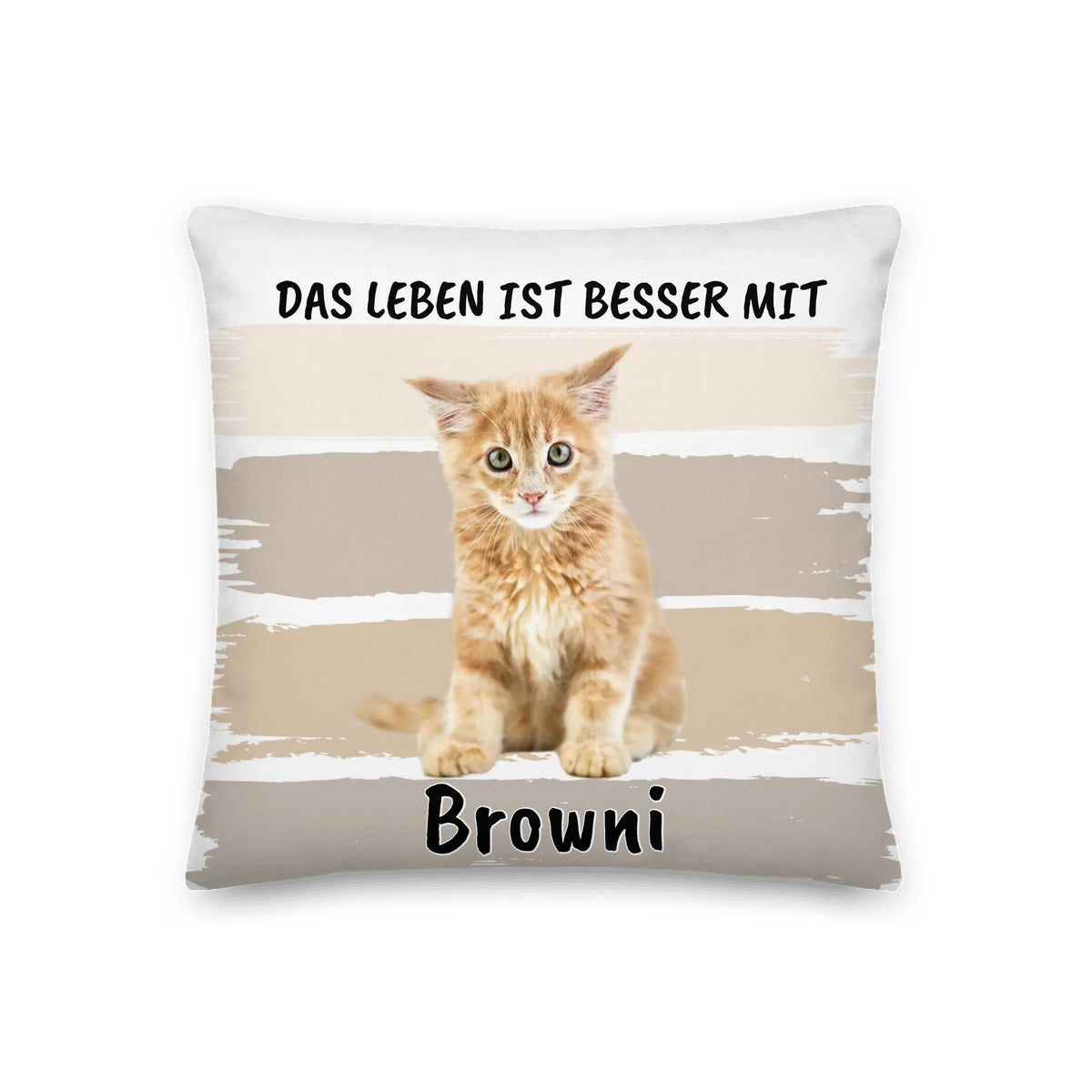 Personalisiertes Kissen: Das Leben ist besser mit meinem Tier - Individuelles Kissen | Personalize Palace