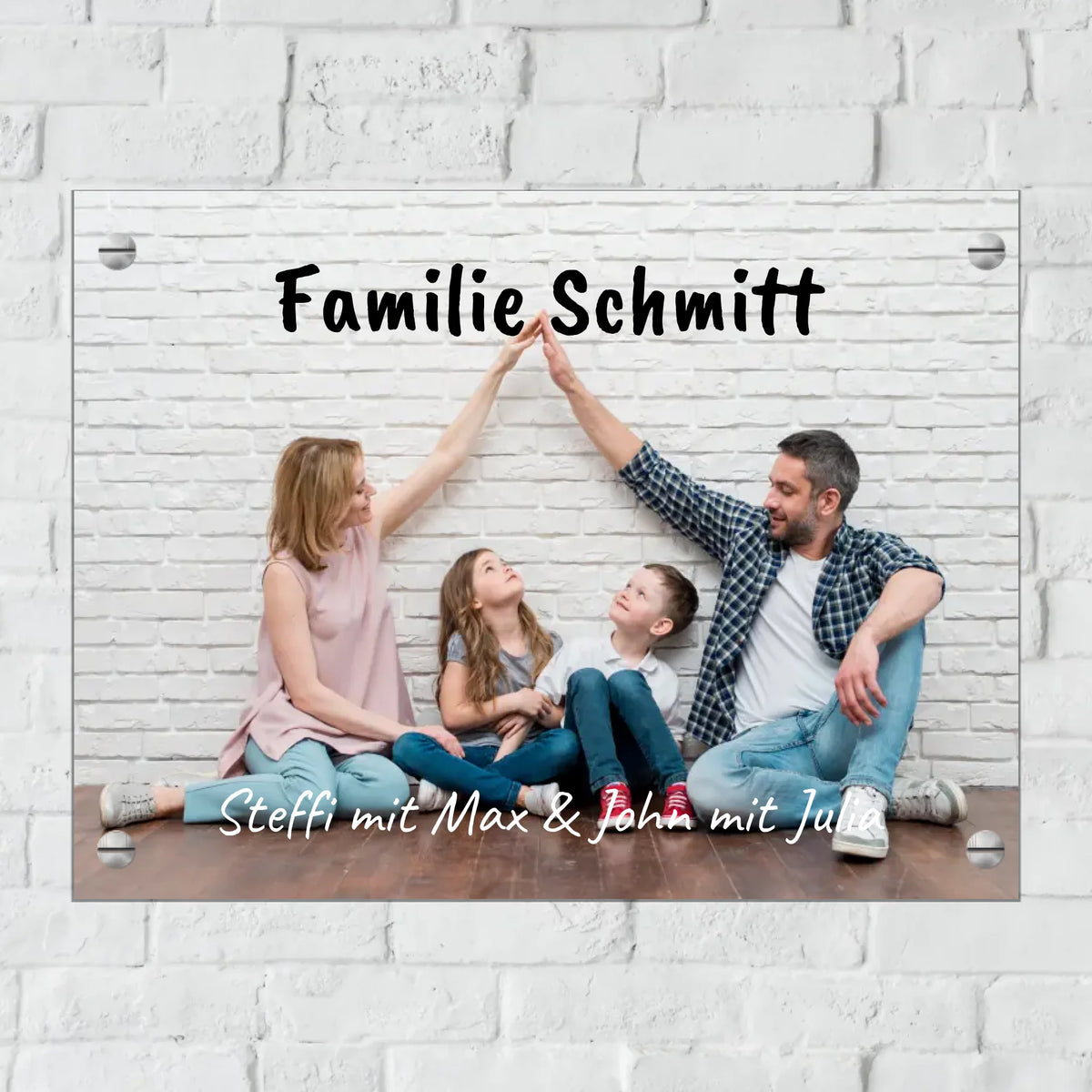 Personalisiertes Schild: Metallschild mit Foto - Individuelles Türschild | Personalize Palace