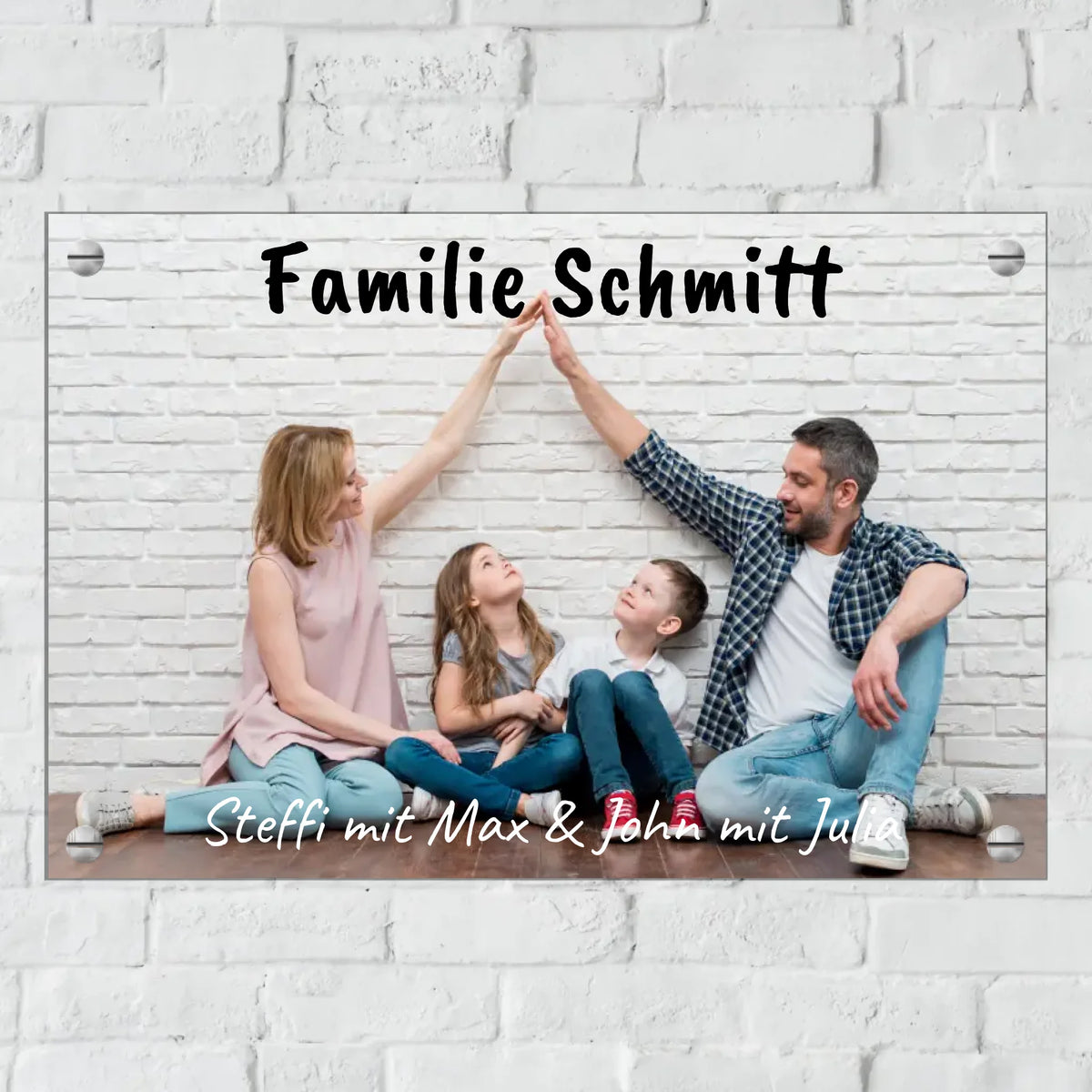 Personalisiertes Schild: Metallschild mit Foto - Individuelles Türschild | Personalize Palace