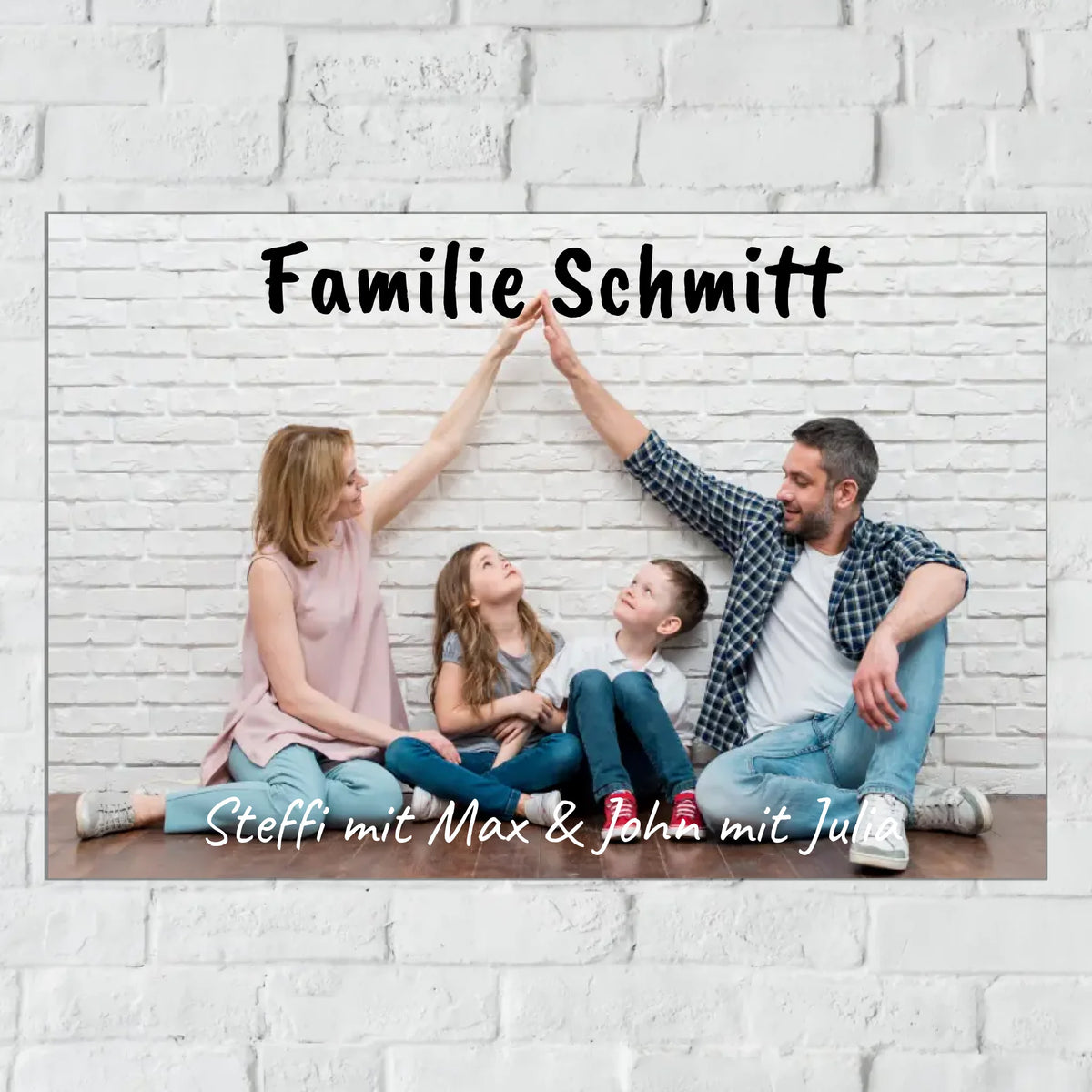 Personalisiertes Schild: Metallschild mit Foto - Individuelles Türschild | Personalize Palace