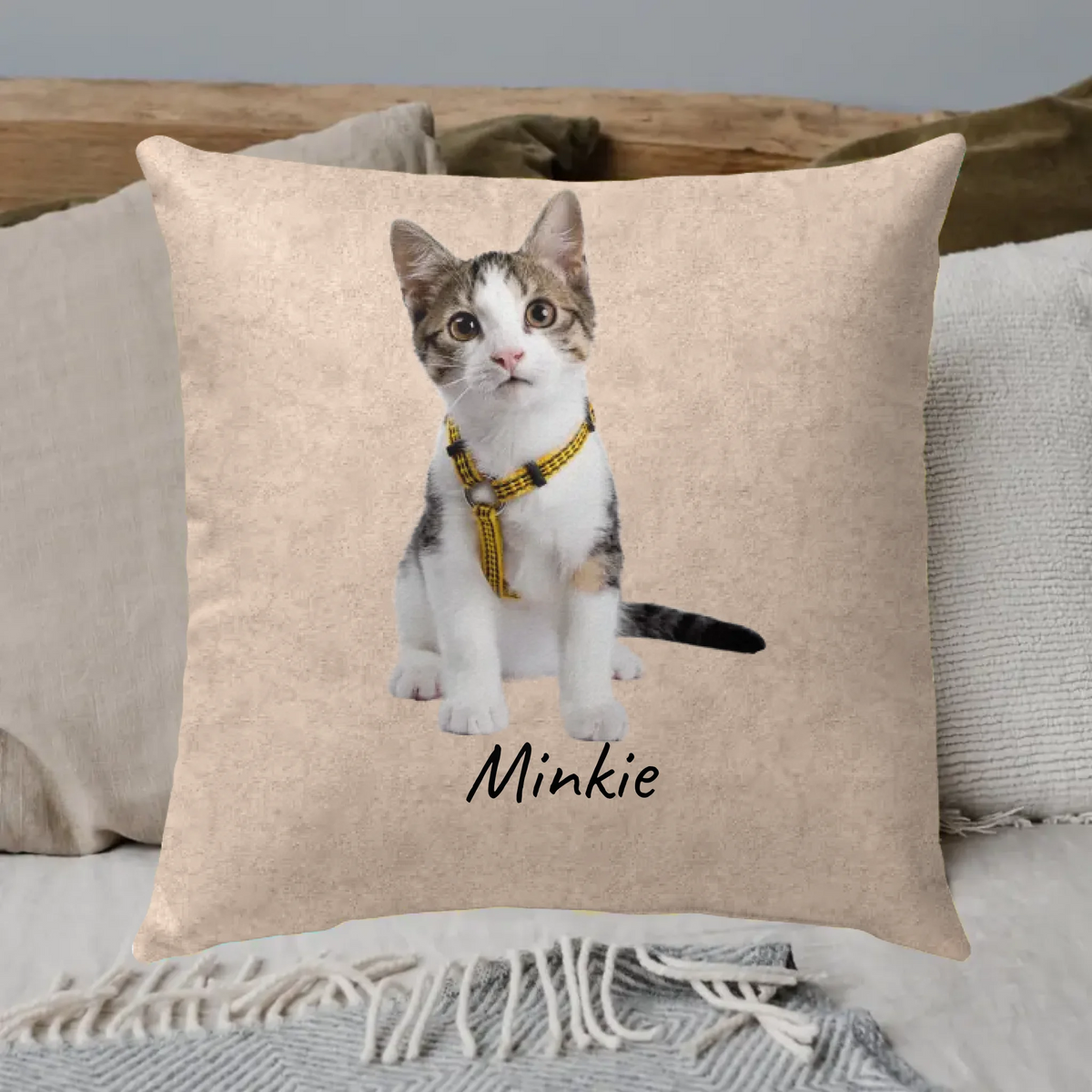 Personalisiertes Kissen: Katzen-Foto ohne Hintergrund - individuelles Sofakissen | Personalize Palace