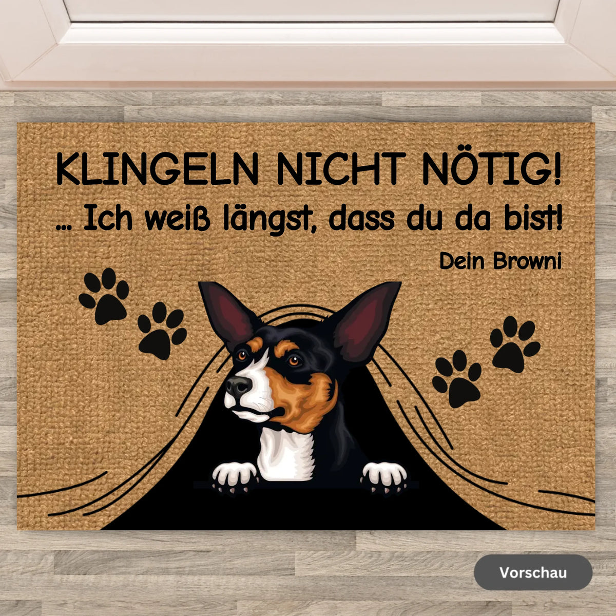 Personalisierte Fußmatte: Klingeln nicht nötig - Individuelle Fußmatte | Personalize Palace