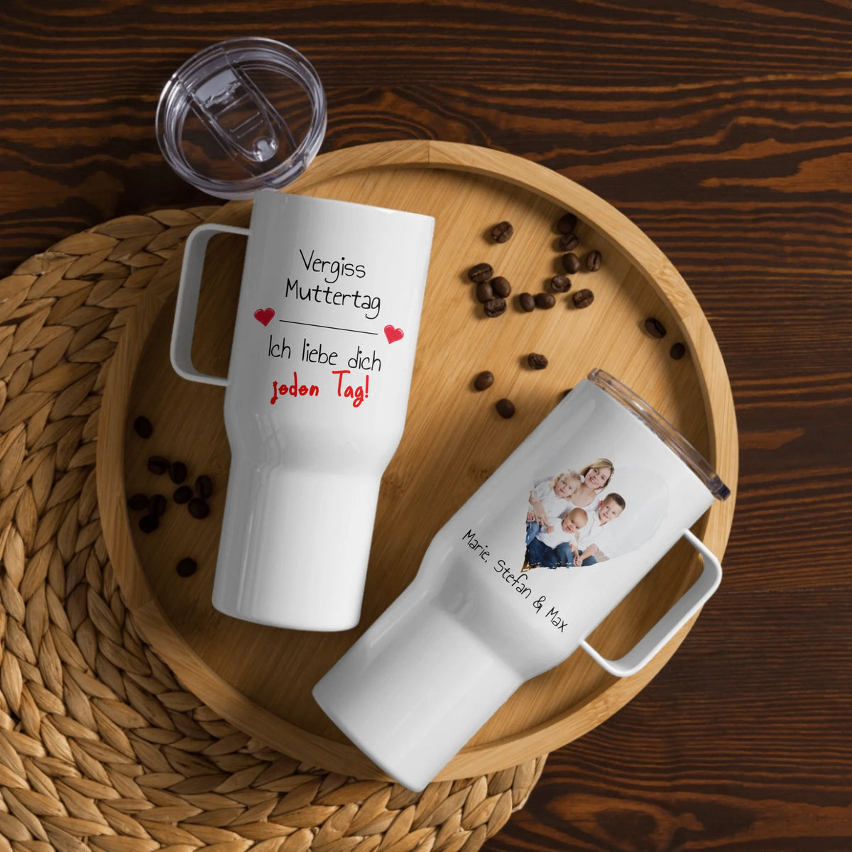 Personalisierte Tasse: Wir lieben Dich jeden Tag | Muttertag - individuelle Tasse für Mama | Personalize Palace