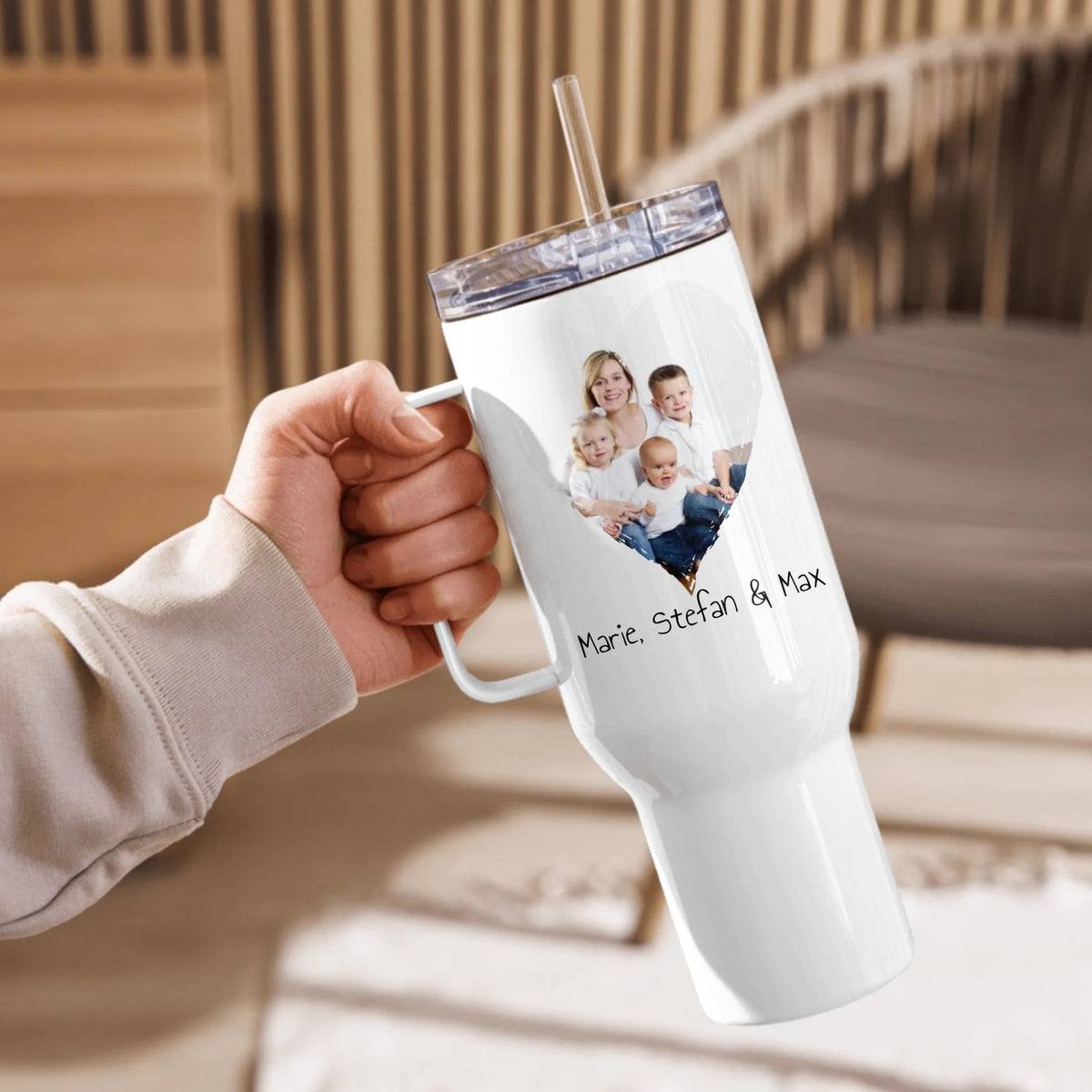 Personalisierte Tasse: Wir lieben Dich jeden Tag | Muttertag - individuelle Tasse für Mama | Personalize Palace