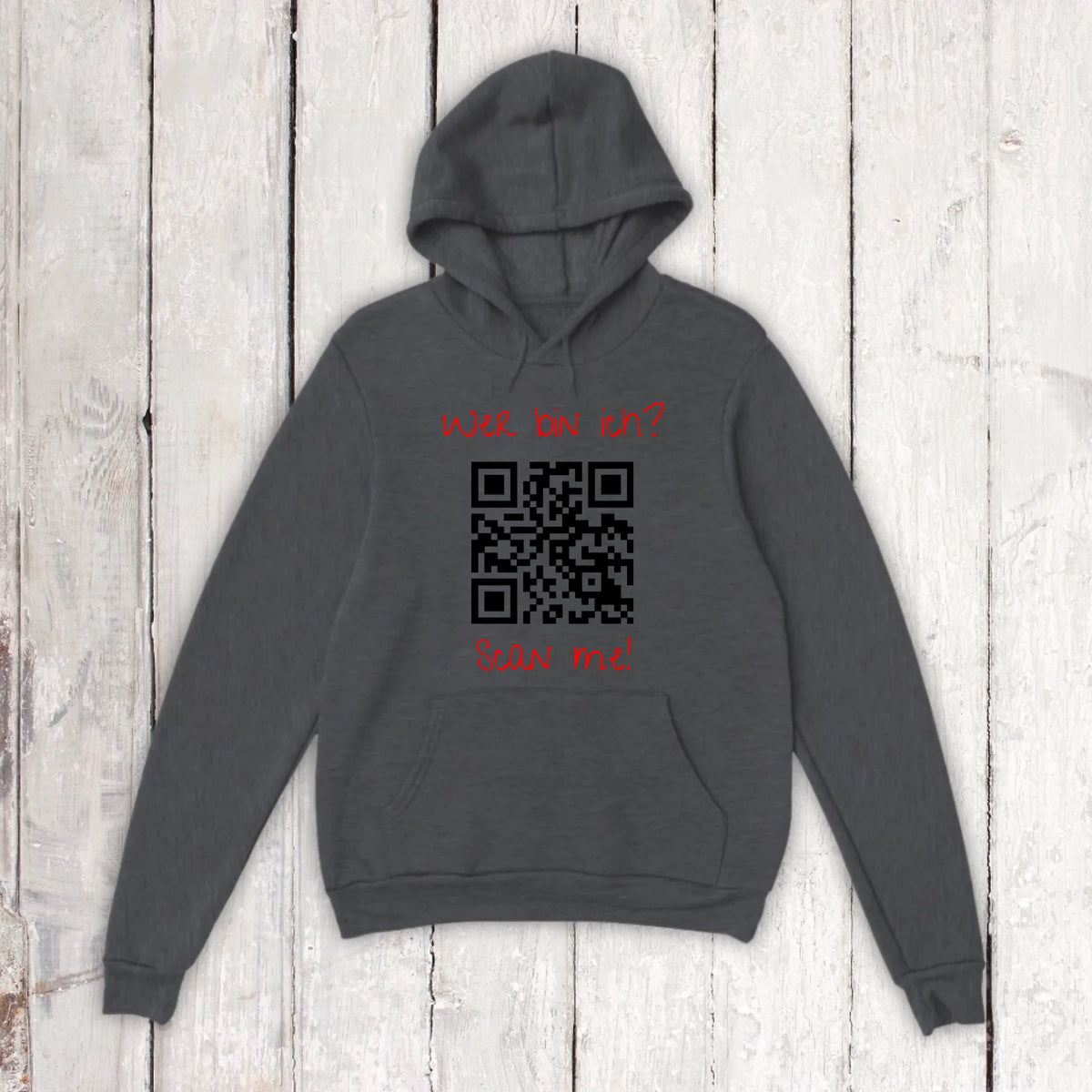 dein QR-Code | Strichcode mit Text - individuelles T-Shirt | Personalize Palace