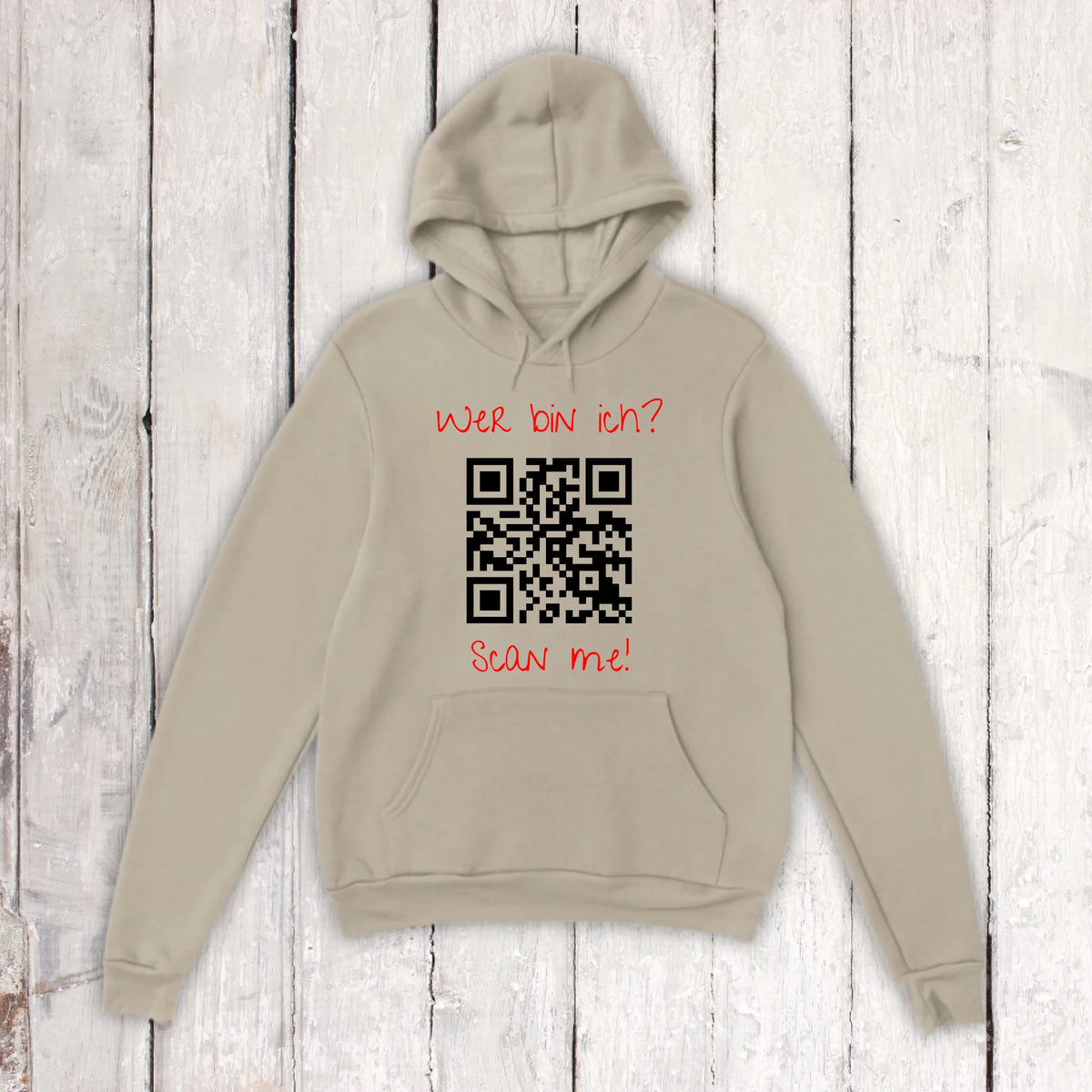 Your QR code | barcode with text - personalized T-shirt
