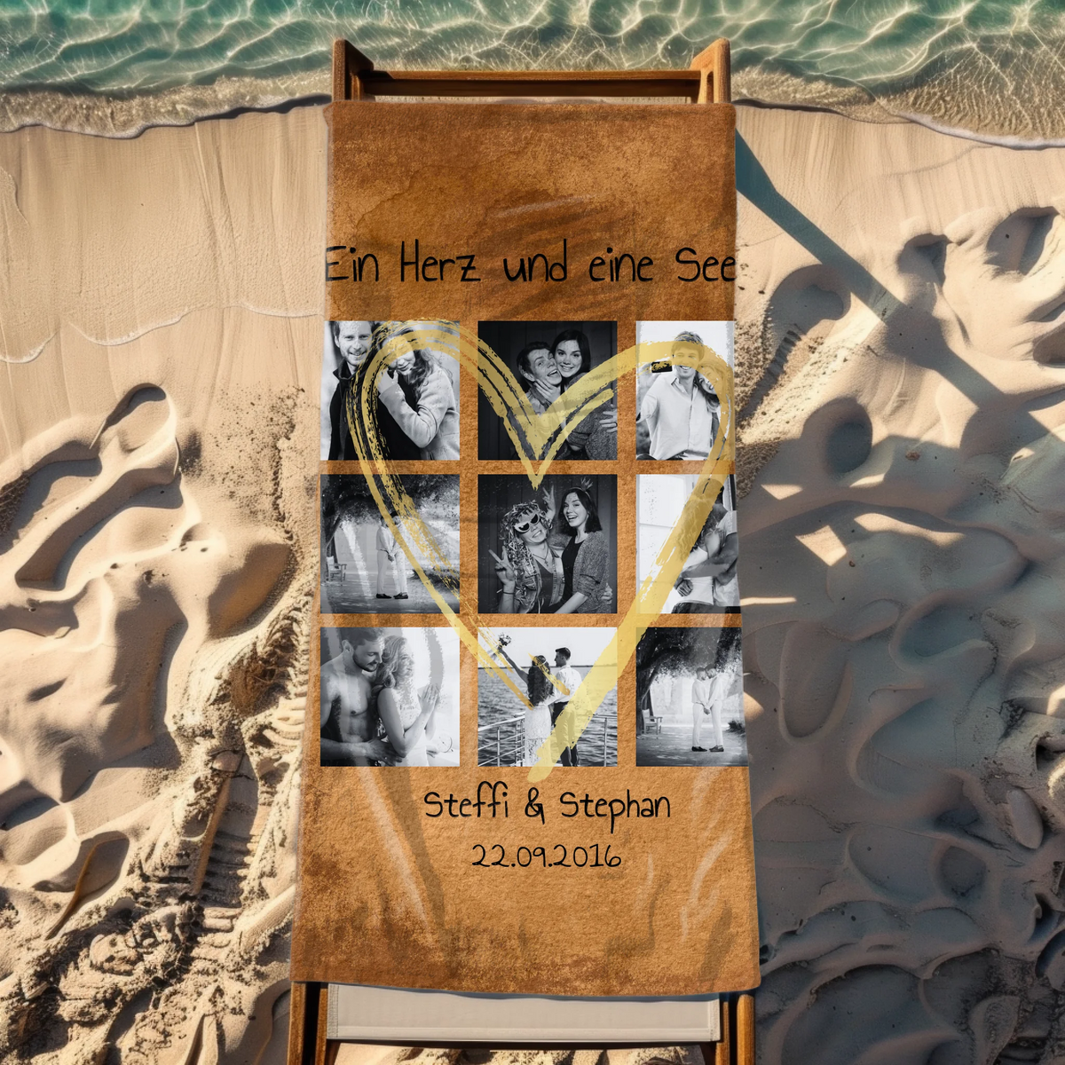 Foto auf dem Badehandtuch - individuelles Handtuch | Personalize Palace