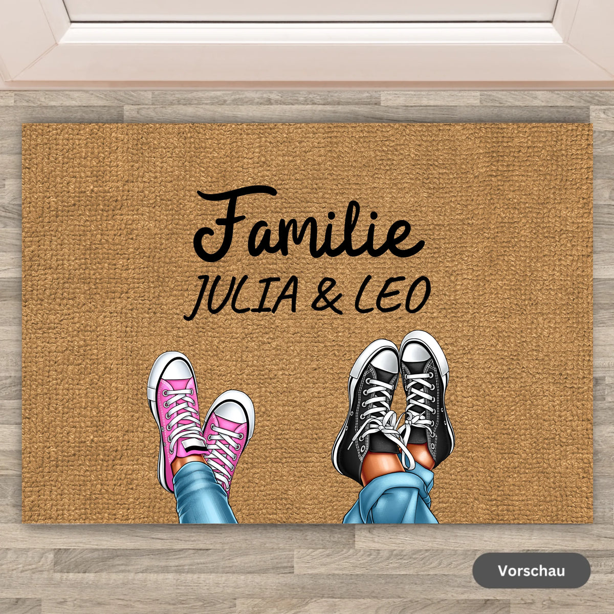 Personalisierte Fußmatte: Halloween Familie - Individuelle Fußmatte | Personalize Palace