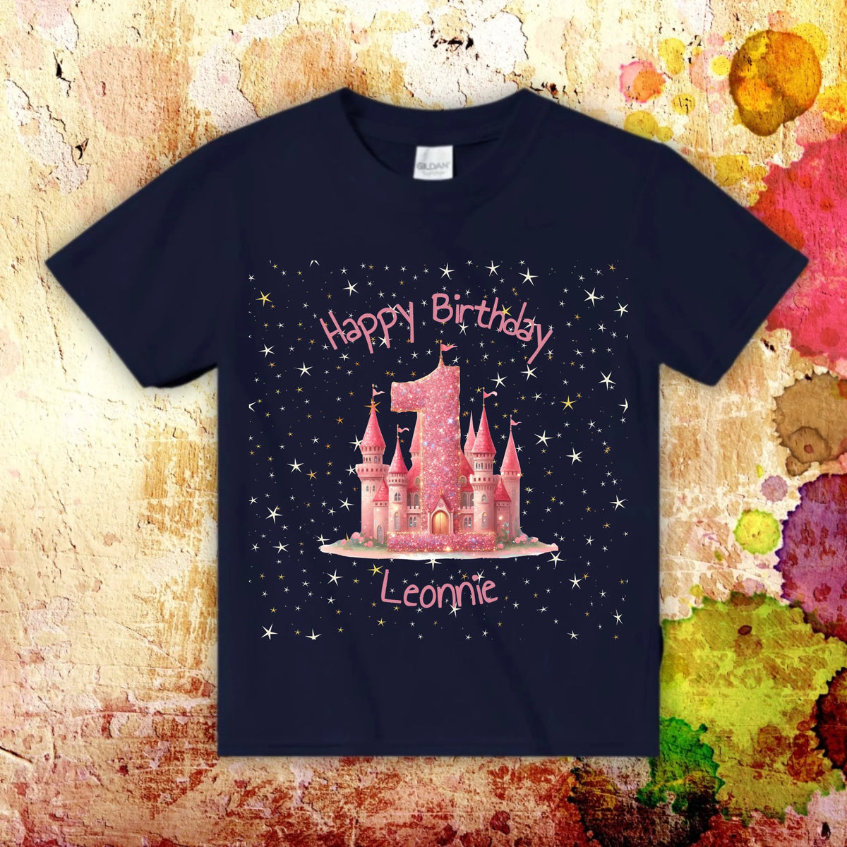 Personalisiertes T-Shirt: Geburtstag mit Zahl und Namen - individuelles Kinder T-Shirt | Personalize Palace