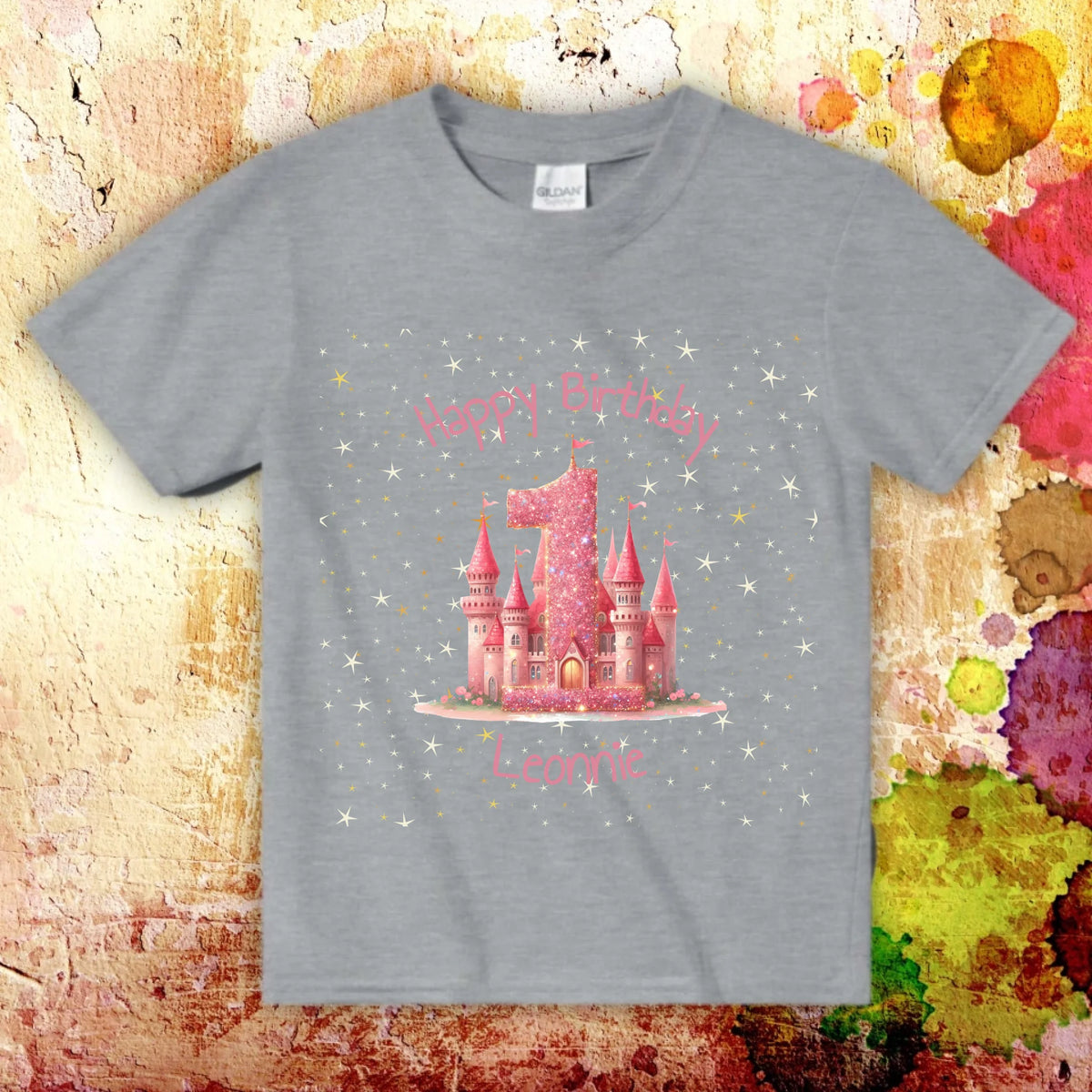 Personalisiertes T-Shirt: Geburtstag mit Zahl und Namen - individuelles Kinder T-Shirt | Personalize Palace