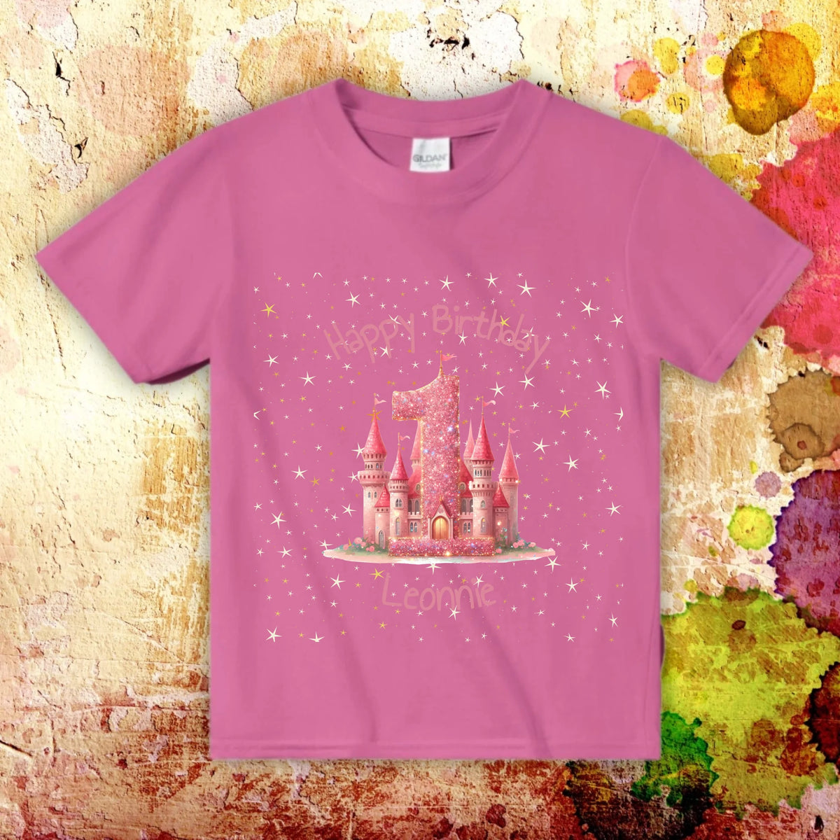 Personalisiertes T-Shirt: Geburtstag mit Zahl und Namen - individuelles Kinder T-Shirt | Personalize Palace