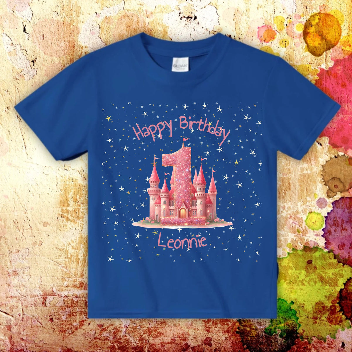 Personalisiertes T-Shirt: Geburtstag mit Zahl und Namen - individuelles Kinder T-Shirt | Personalize Palace