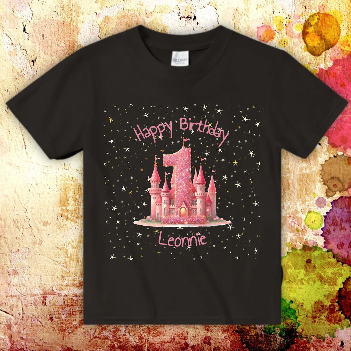 Geburtstag mit Zahl und Namen - individuelles T-Shirt