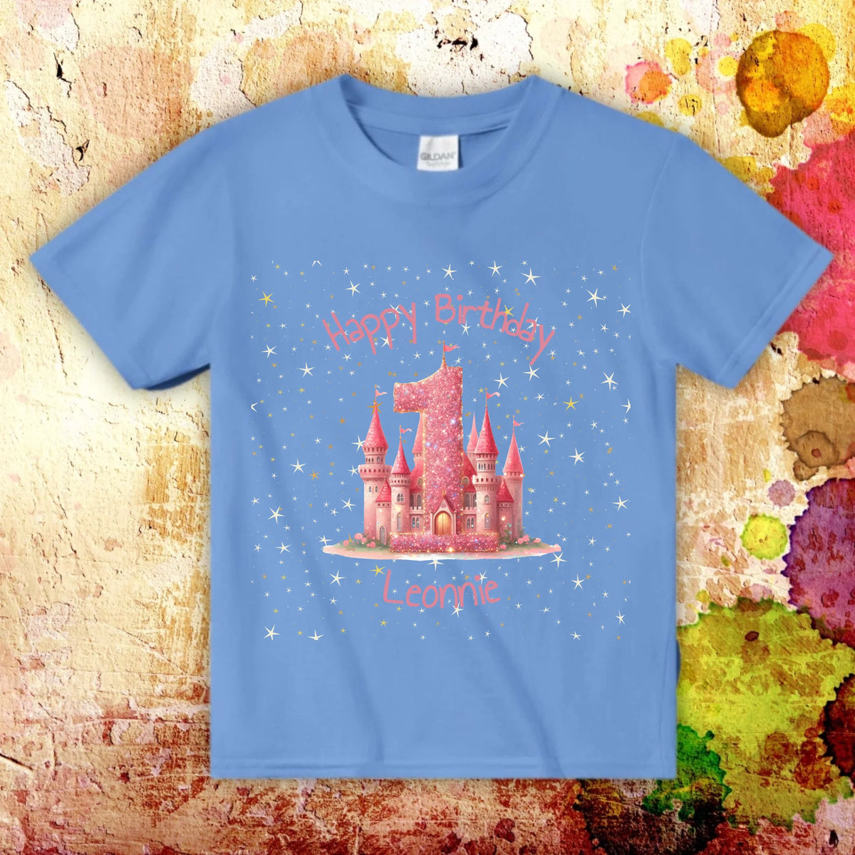 Personalisiertes T-Shirt: Geburtstag mit Zahl und Namen - individuelles T-Shirt | Personalize Palace