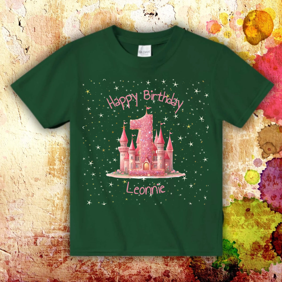 Geburtstag mit Zahl und Namen - individuelles T-Shirt