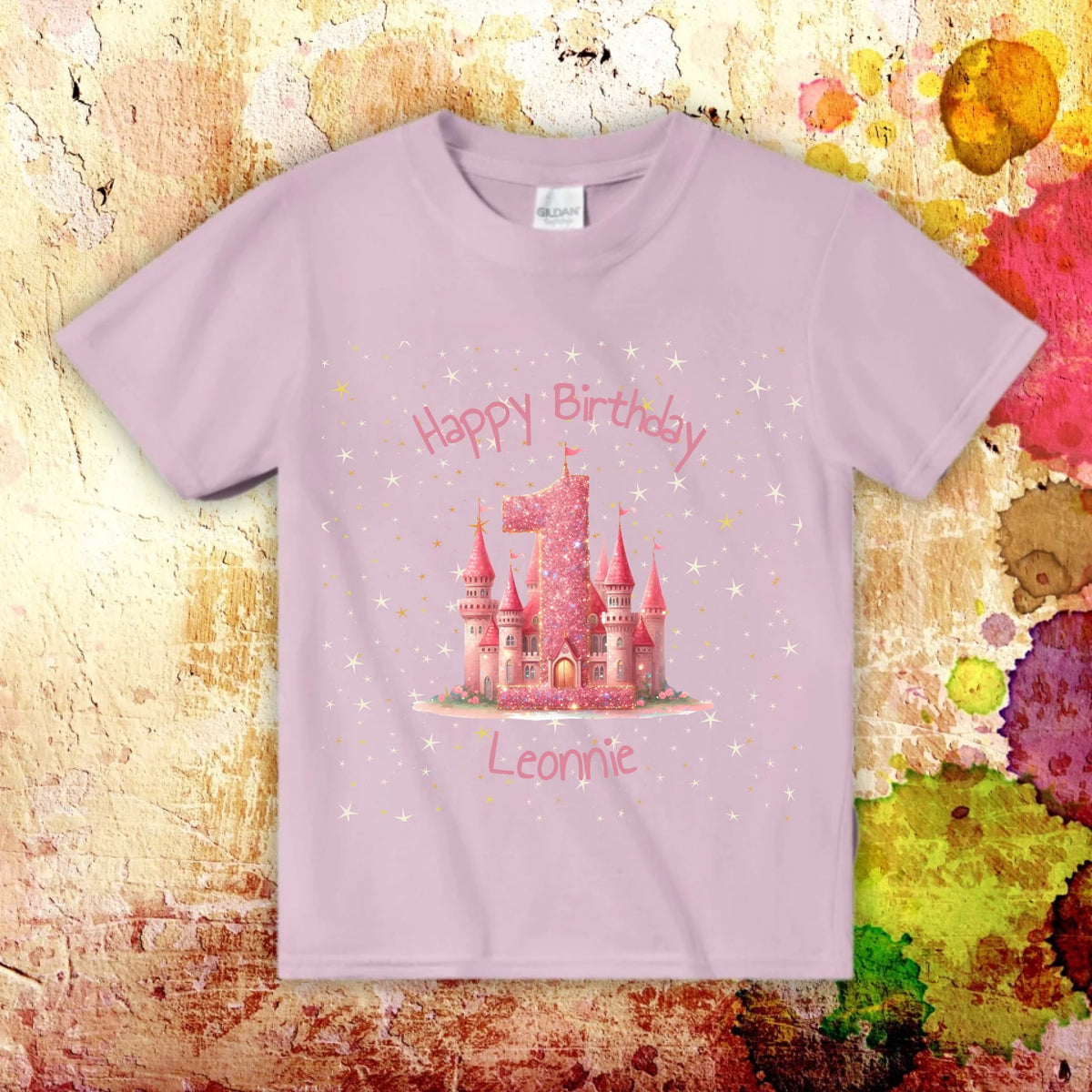 Geburtstag mit Zahl und Namen - individuelles T-Shirt