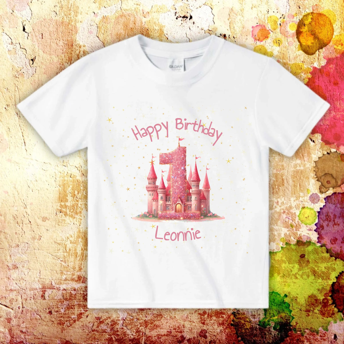 Geburtstag mit Zahl und Namen - individuelles T-Shirt