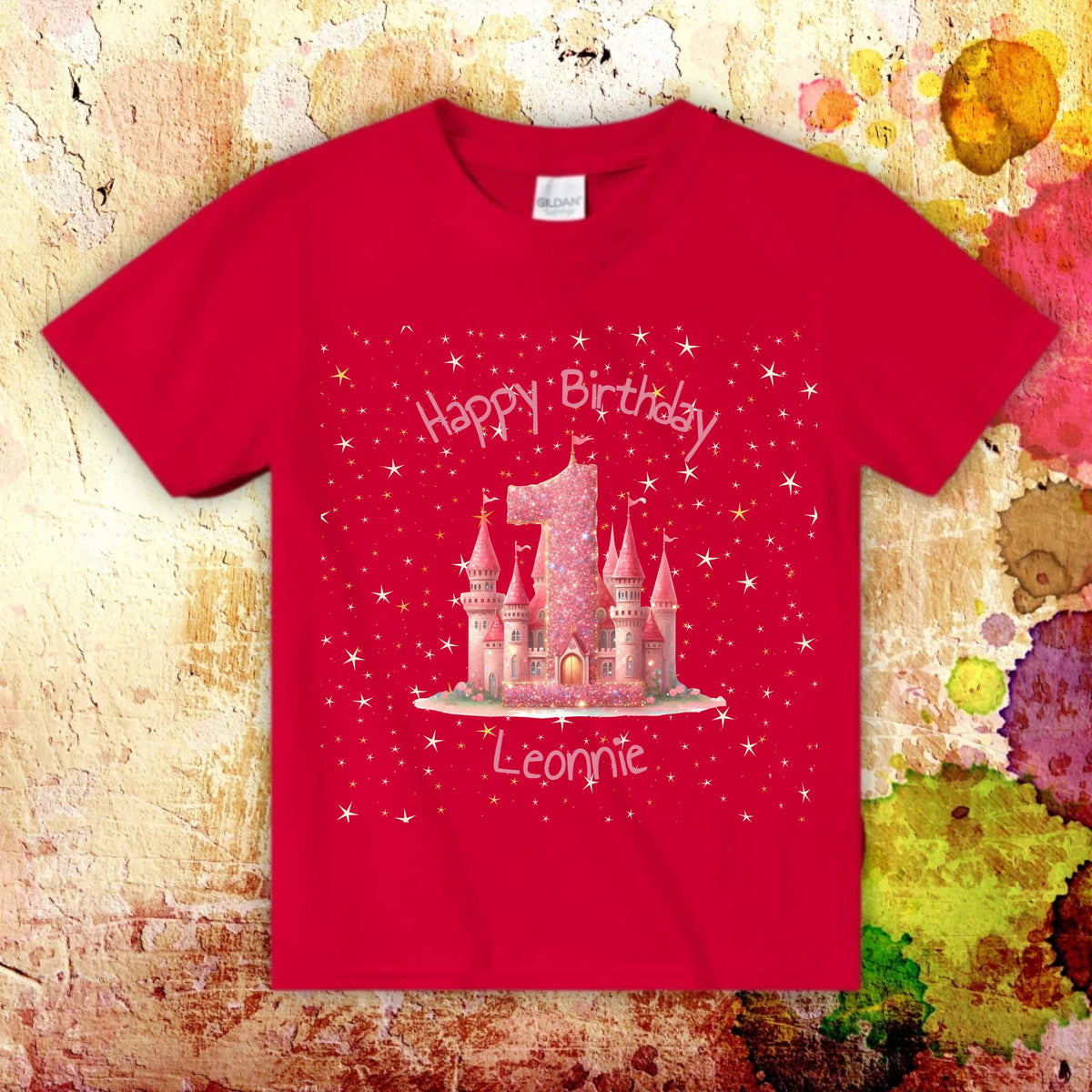 Geburtstag mit Zahl und Namen - individuelles T-Shirt