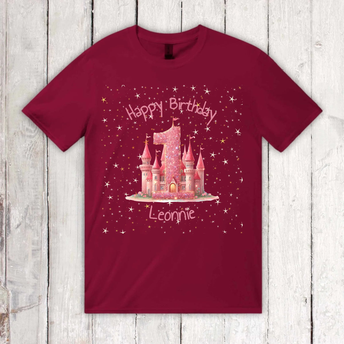 Personalisiertes T-Shirt: Geburtstag mit Zahl und Namen - individuelles T-Shirt | Personalize Palace