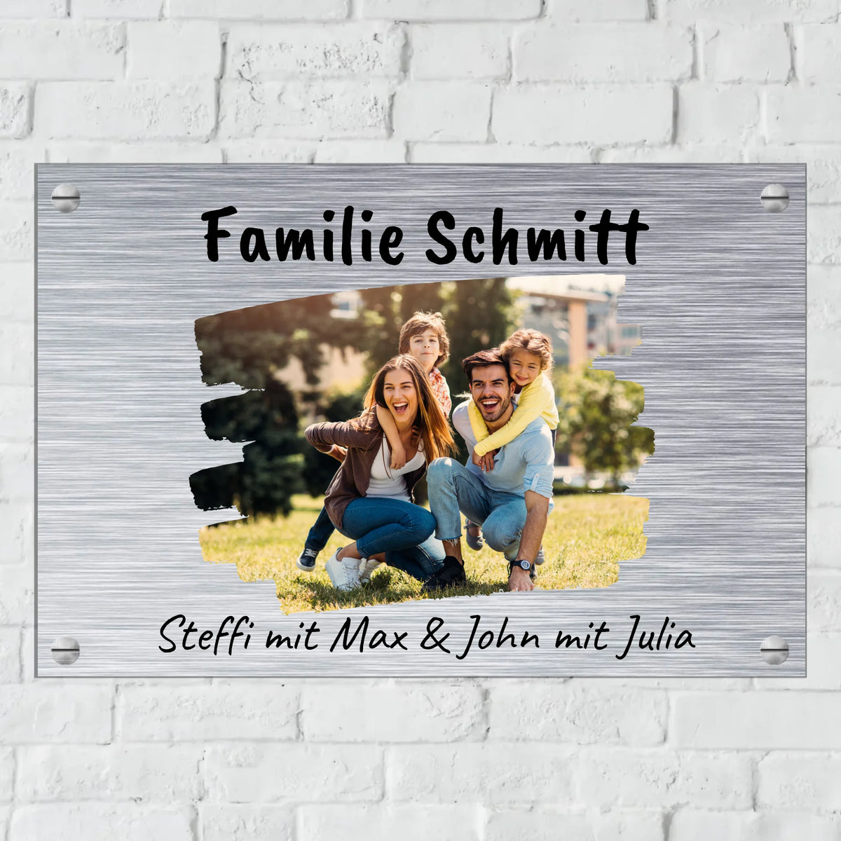 Personalisiertes Schild: Türschild mit Foto - Individuelles Haustürschild | Personalize Palace