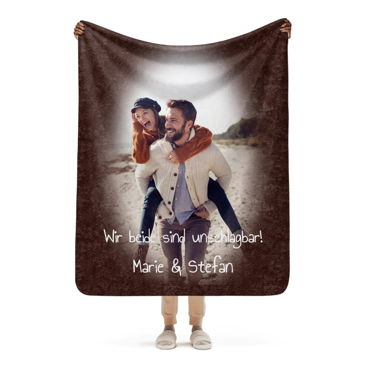 Personalisierte Decke: Paardecke mit Foto und Text - personalisierbare Decke | Personalize Palace