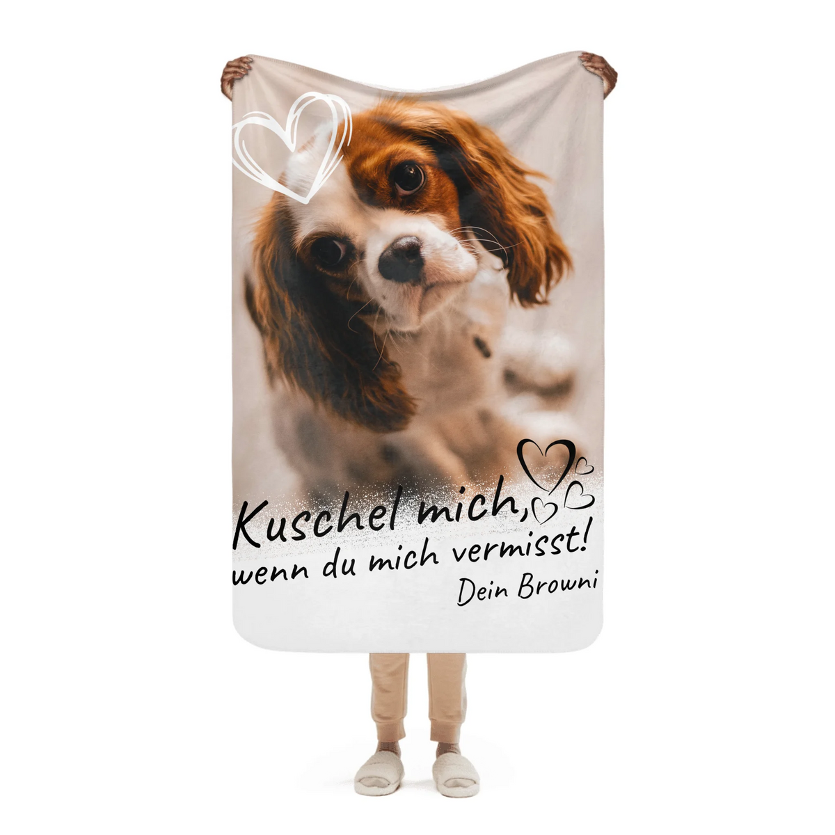 Personalisierte Decke: Erinnerung an deinen verstorbenen Hund - Individuelle Decke | Personalize Palace