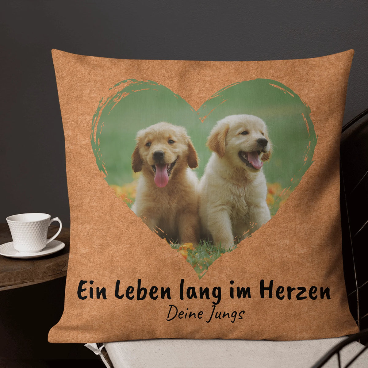 Personalisiertes Kissen: Fotoherz - individuelles Premium Fotokissen | Personalize Palace