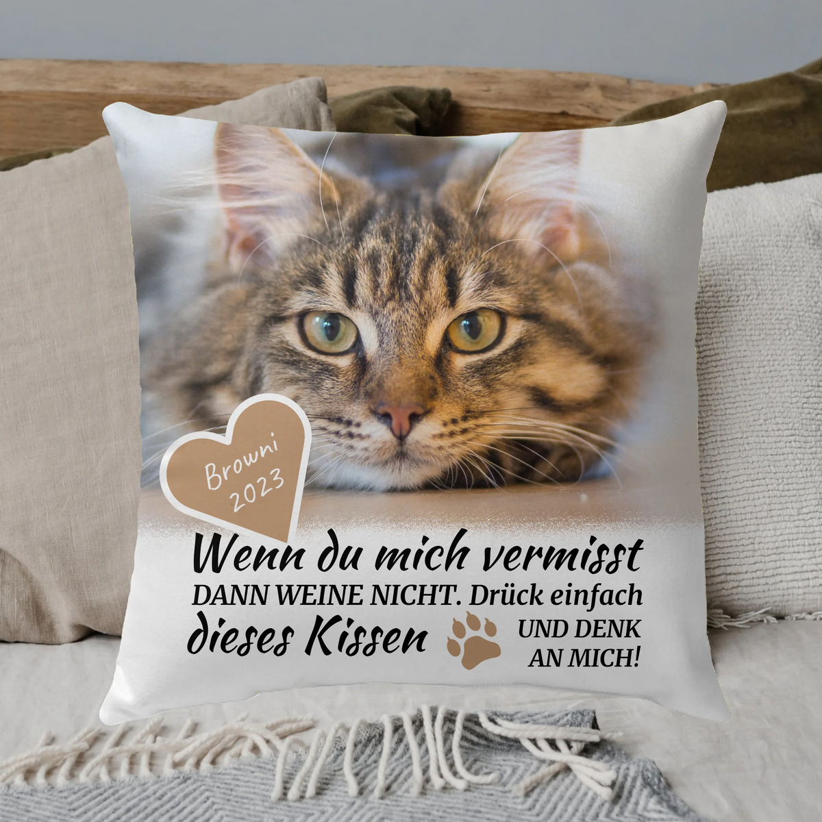 Personalisiertes Kissen: Danke an deinen Hund - Individuelles Kissen | Personalize Palace