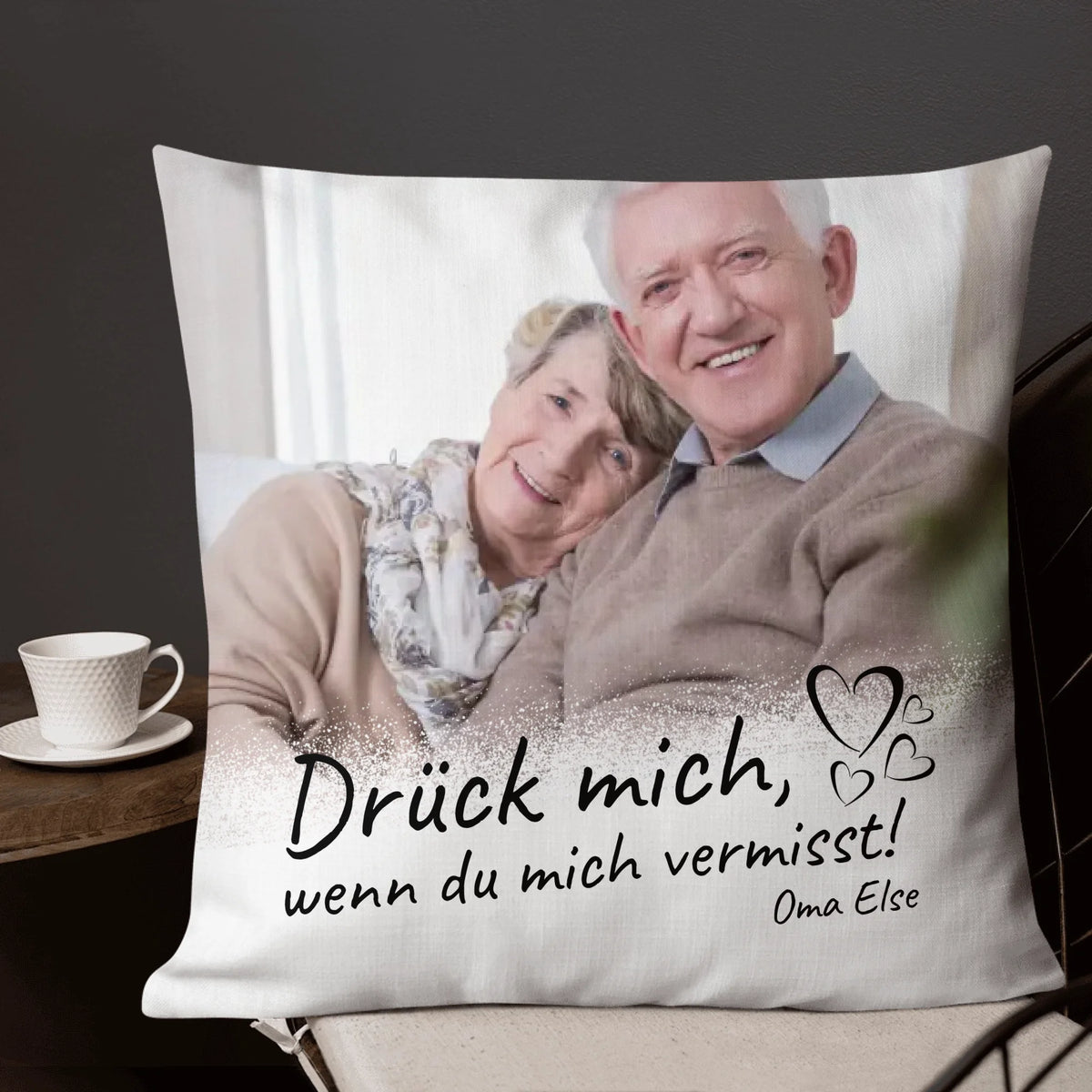 Personalisiertes Kissen: Trauerkissen "Im Himmel" - Individuelles Kissen | Personalize Palace