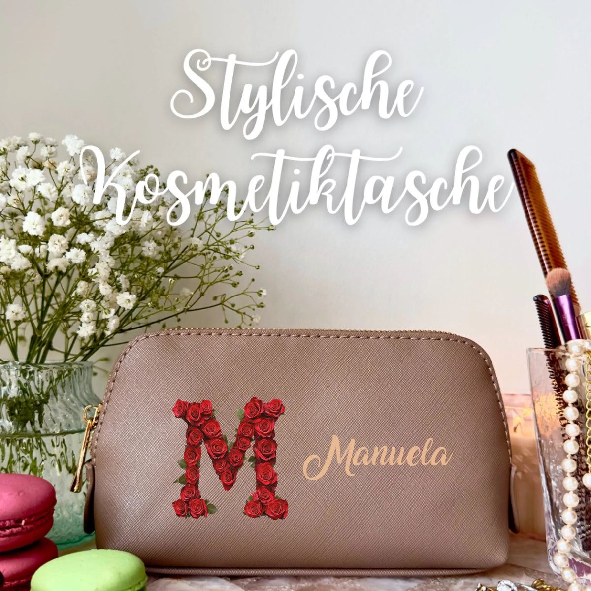 Deine Initiale - Individuelle Kosmetiktasche | Personalize Palace