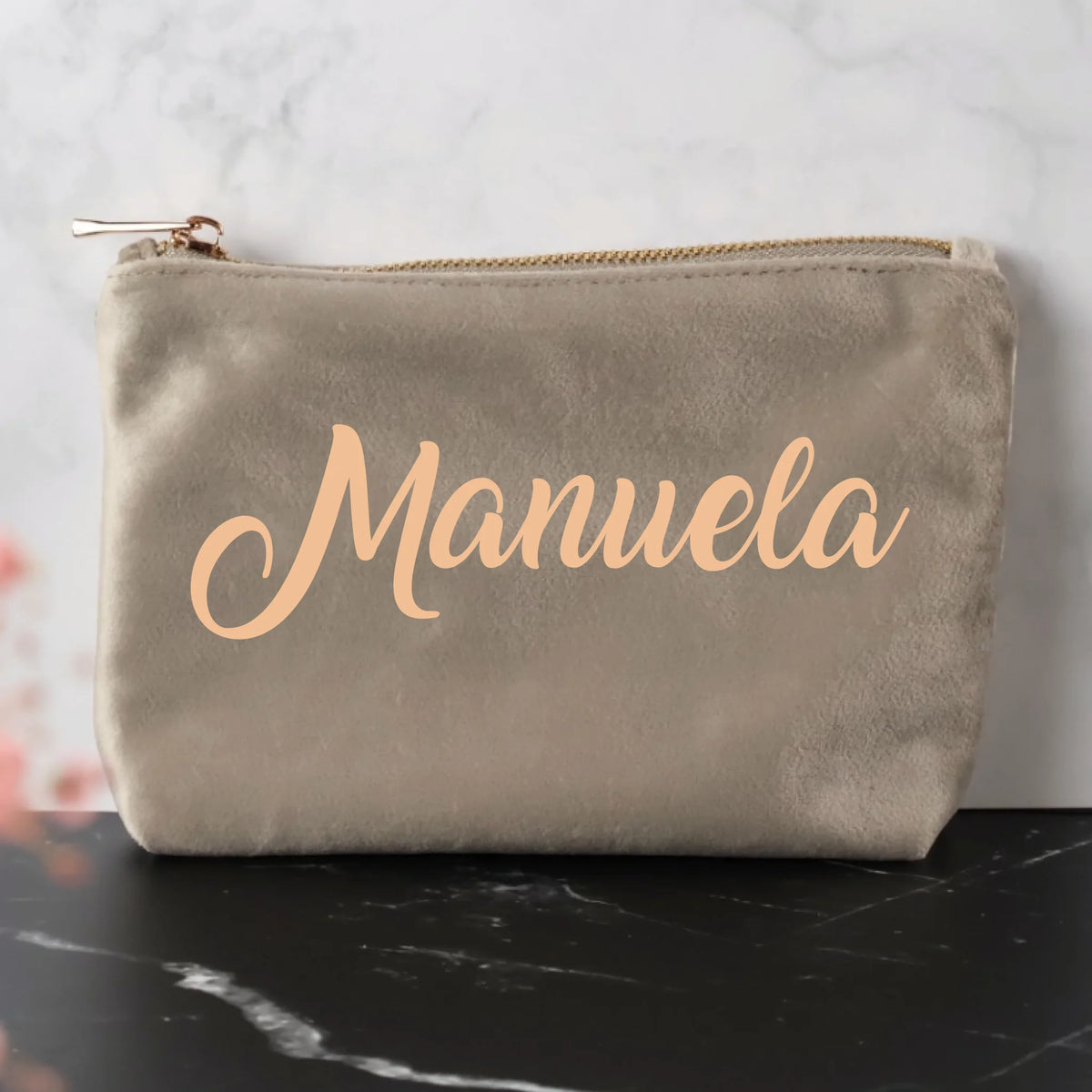 Dein Name oder Text - Individuelle Filz Kosmetiktasche | Personalize Palace