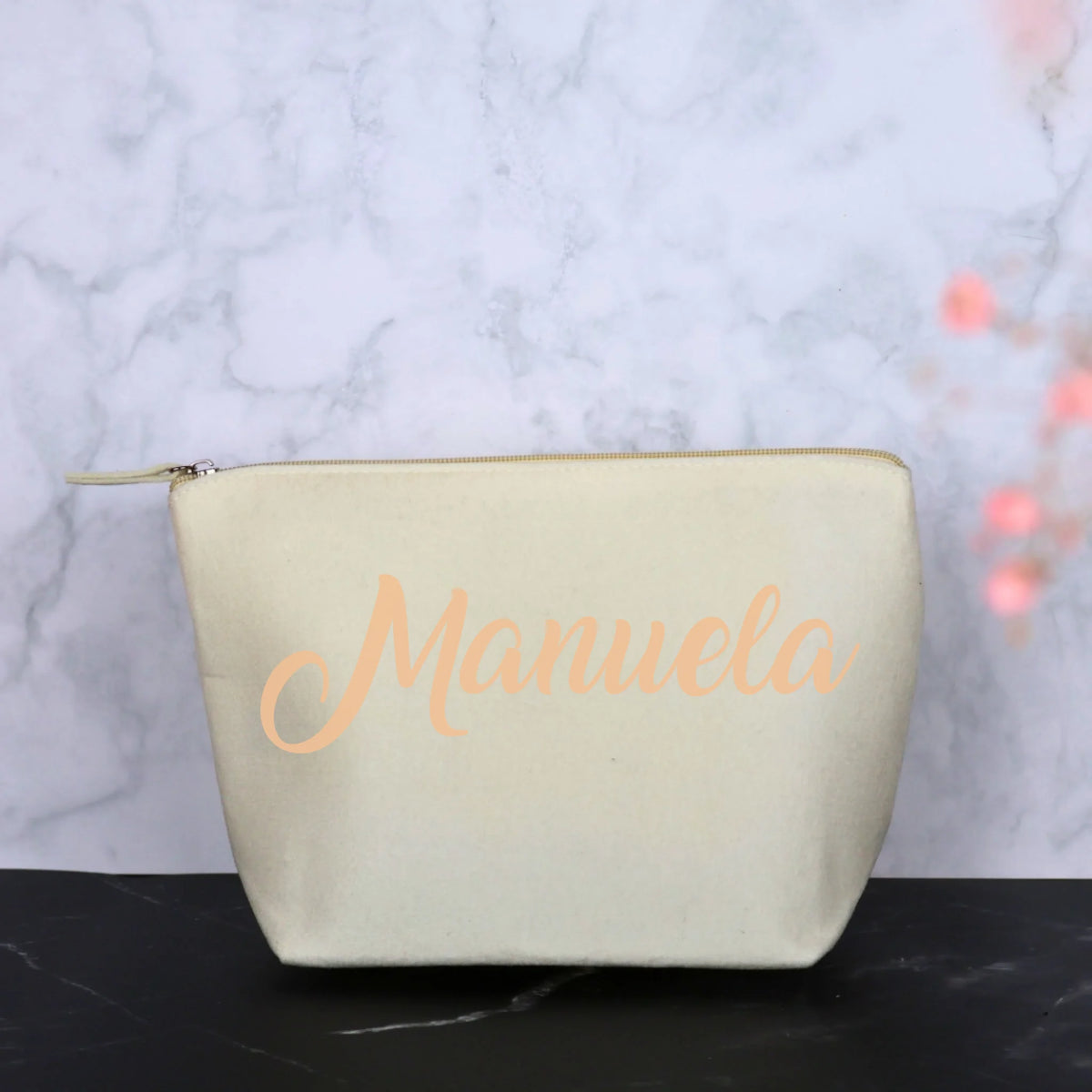 Dein Name oder Text - Individuelle Filz Kosmetiktasche | Personalize Palace