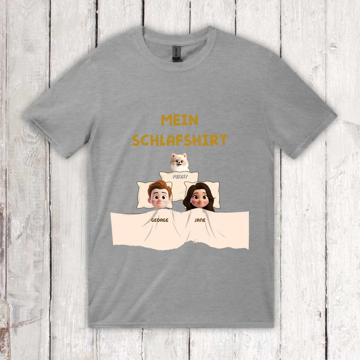 Personalisiertes T-Shirt: Mein offizielles Schlafshirt - individuelles T-Shirt | Personalize Palace