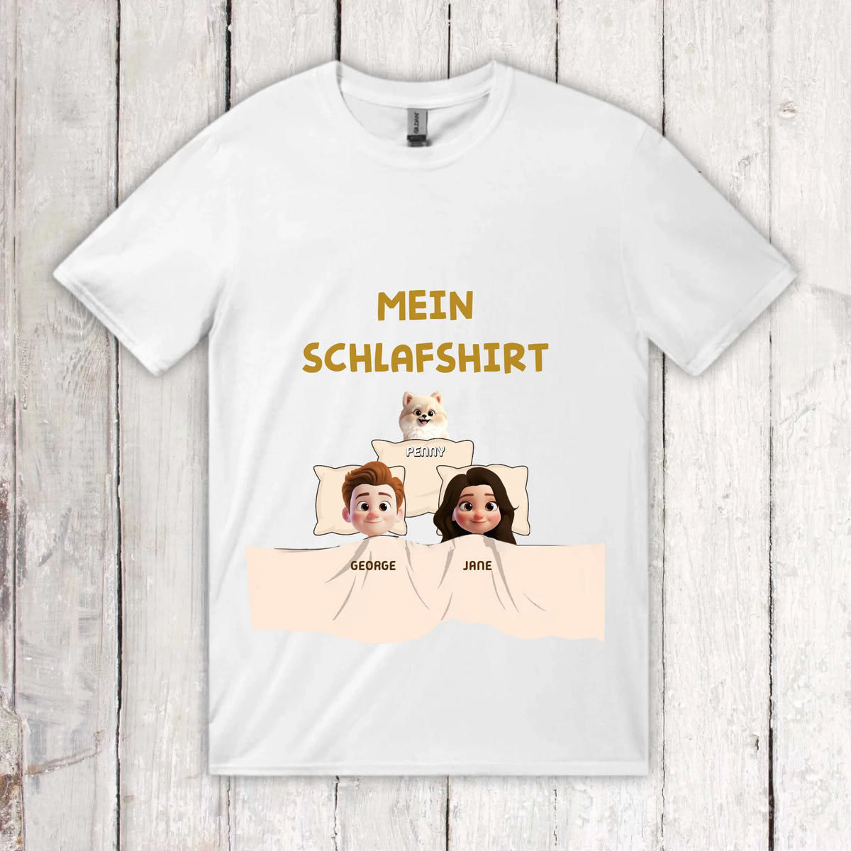 Personalisiertes T-Shirt: Mein offizielles Schlafshirt - individuelles T-Shirt | Personalize Palace
