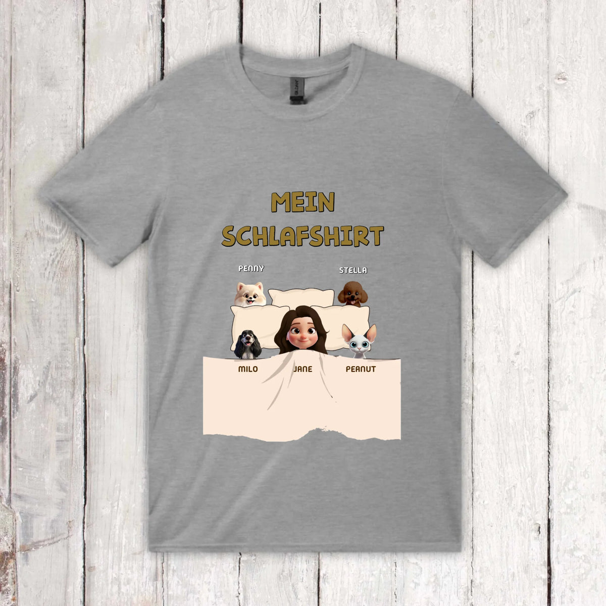 Personalisiertes T-Shirt: Mein offizielles Schlafshirt - individuelles T-Shirt | Personalize Palace