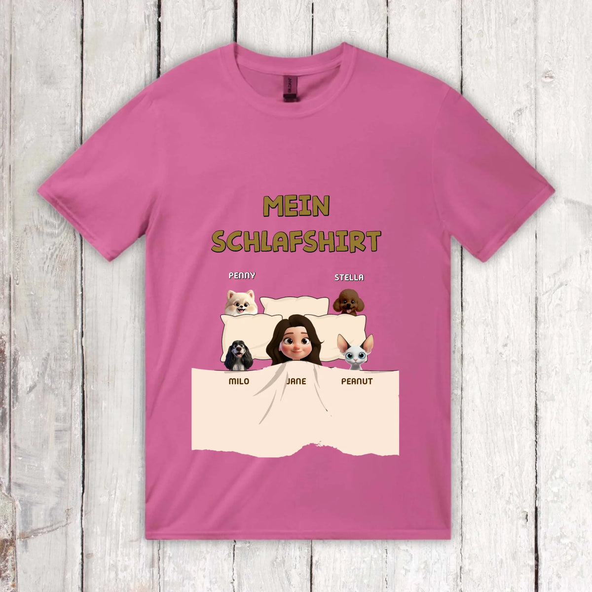 Personalisiertes T-Shirt: Mein offizielles Schlafshirt - individuelles T-Shirt | Personalize Palace