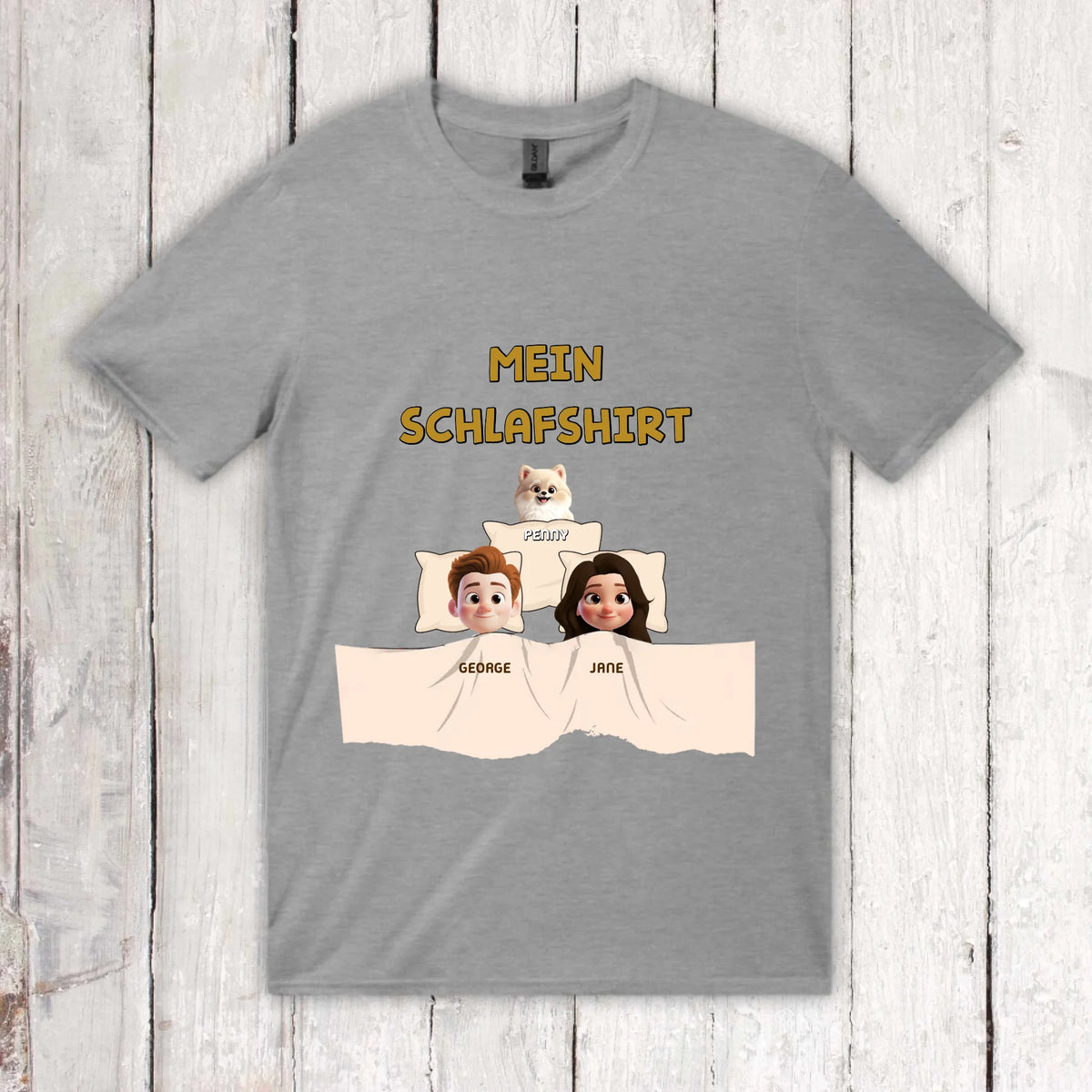 Personalisiertes T-Shirt: Mein Schlafshirt - individuelles T-Shirt | Personalize Palace