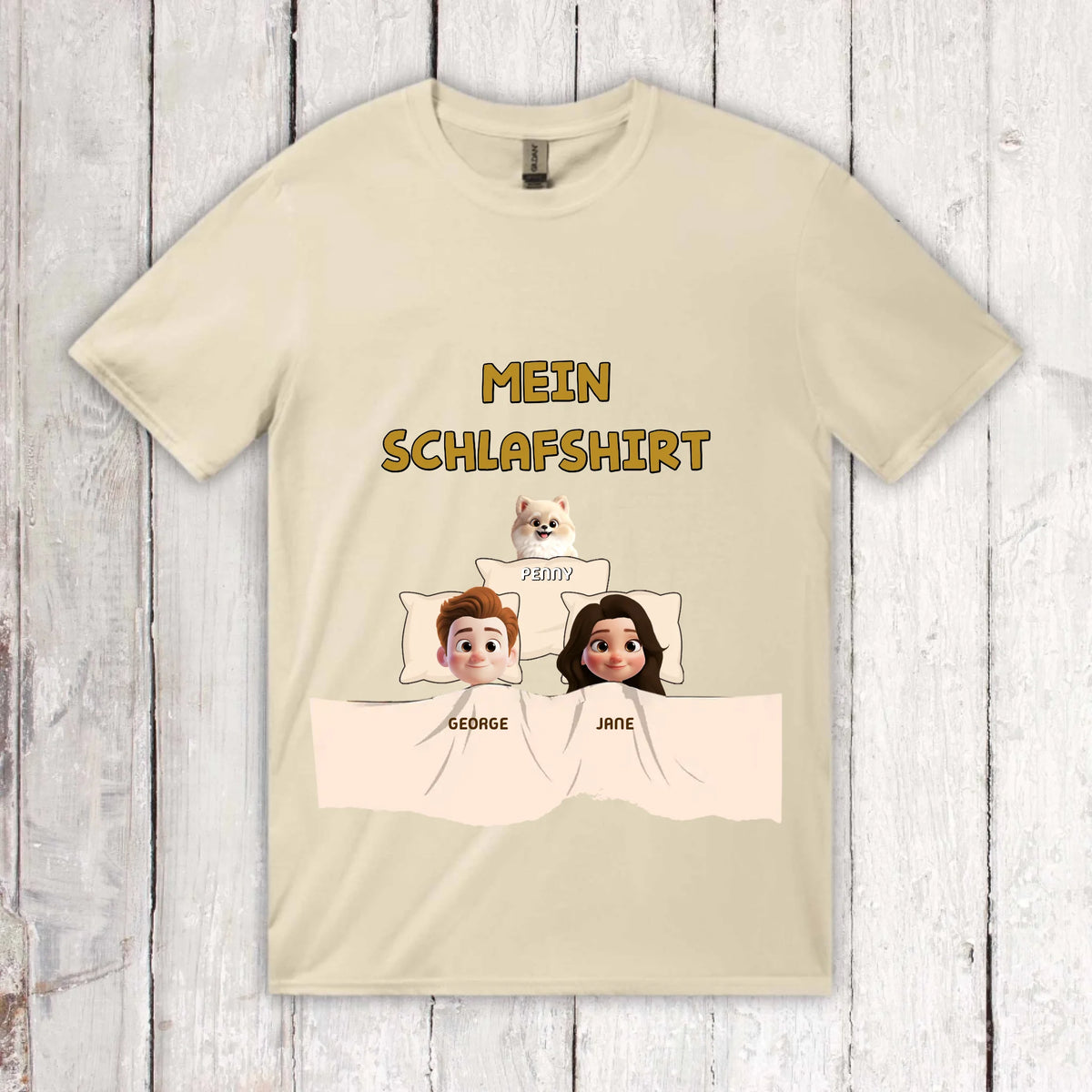 Personalisiertes T-Shirt: Mein Schlafshirt - individuelles T-Shirt | Personalize Palace