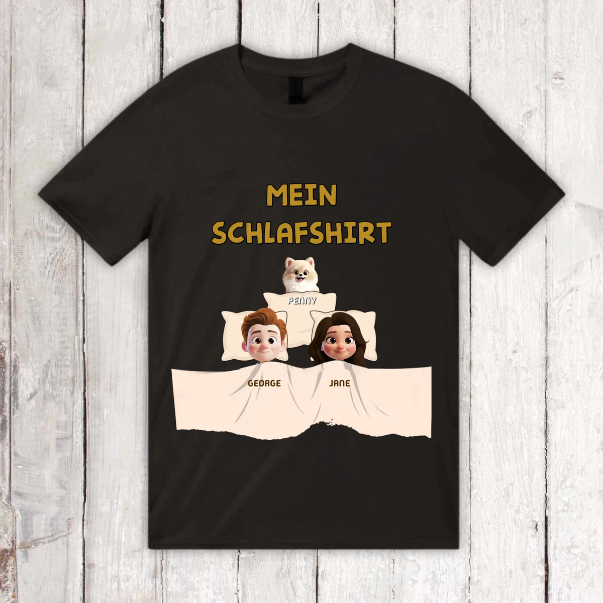 Personalisiertes T-Shirt: Mein Schlafshirt - individuelles T-Shirt | Personalize Palace
