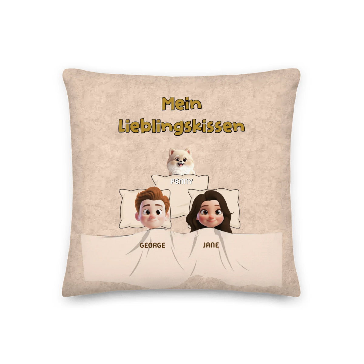 Personalisiertes Kissen: Mein Lieblings-Schlafkissen mit meinen Fellnasen - individuelles Kissen | Personalize Palace