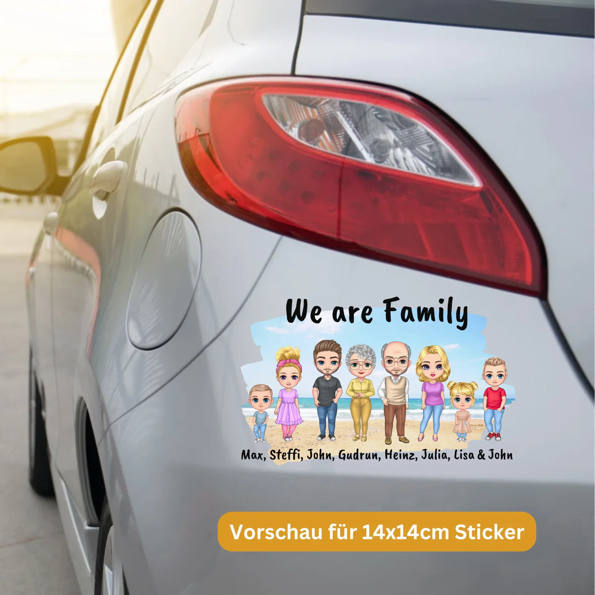Schuhe und Pfoten - individueller Sticker oder Autoaufkleber | Personalize Palace
