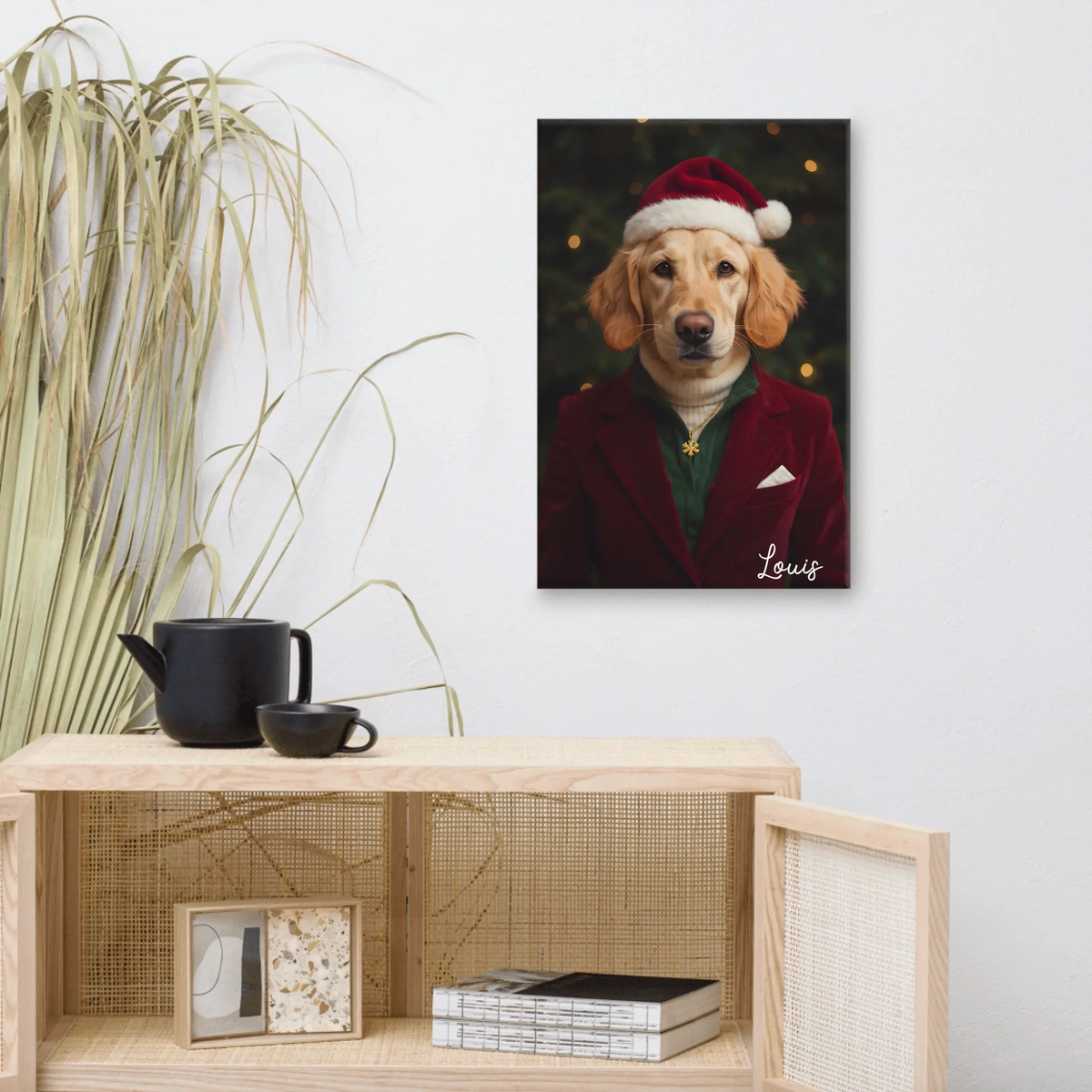 Personalisierte Bilder: Haustier in verschiedenen Outfits und Stilen - individuelles Poster | Personalize Palace