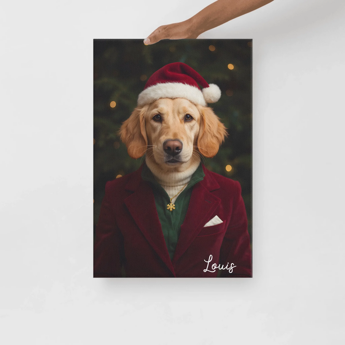 Personalisierte Bilder: Haustier in verschiedenen Outfits und Stilen - individuelles Poster | Personalize Palace