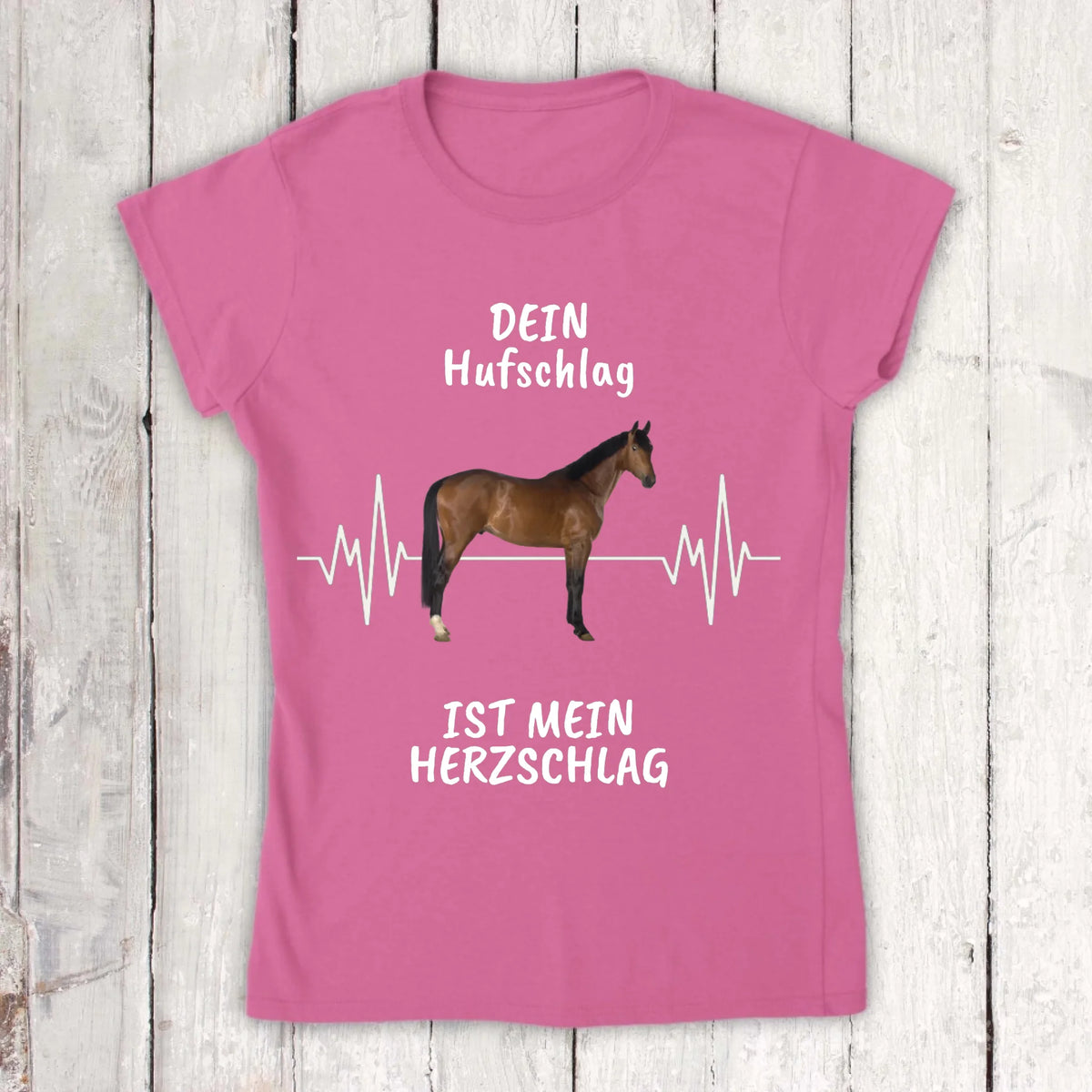 Hoodie with horse heartbeat and your photo - personalized hoodie