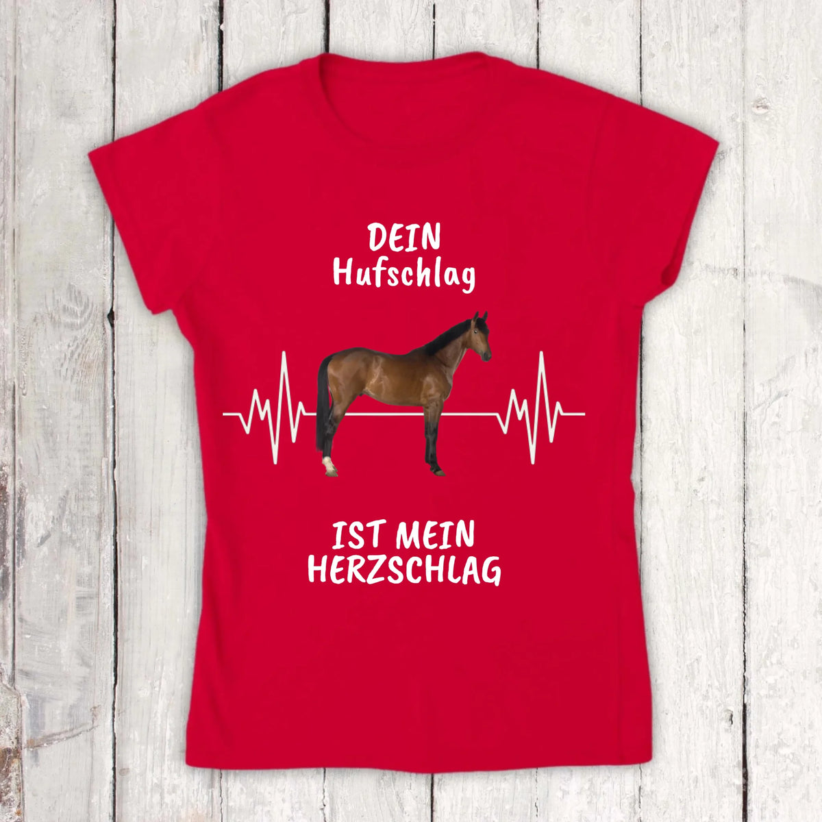 Hoodie with horse heartbeat and your photo - personalized hoodie