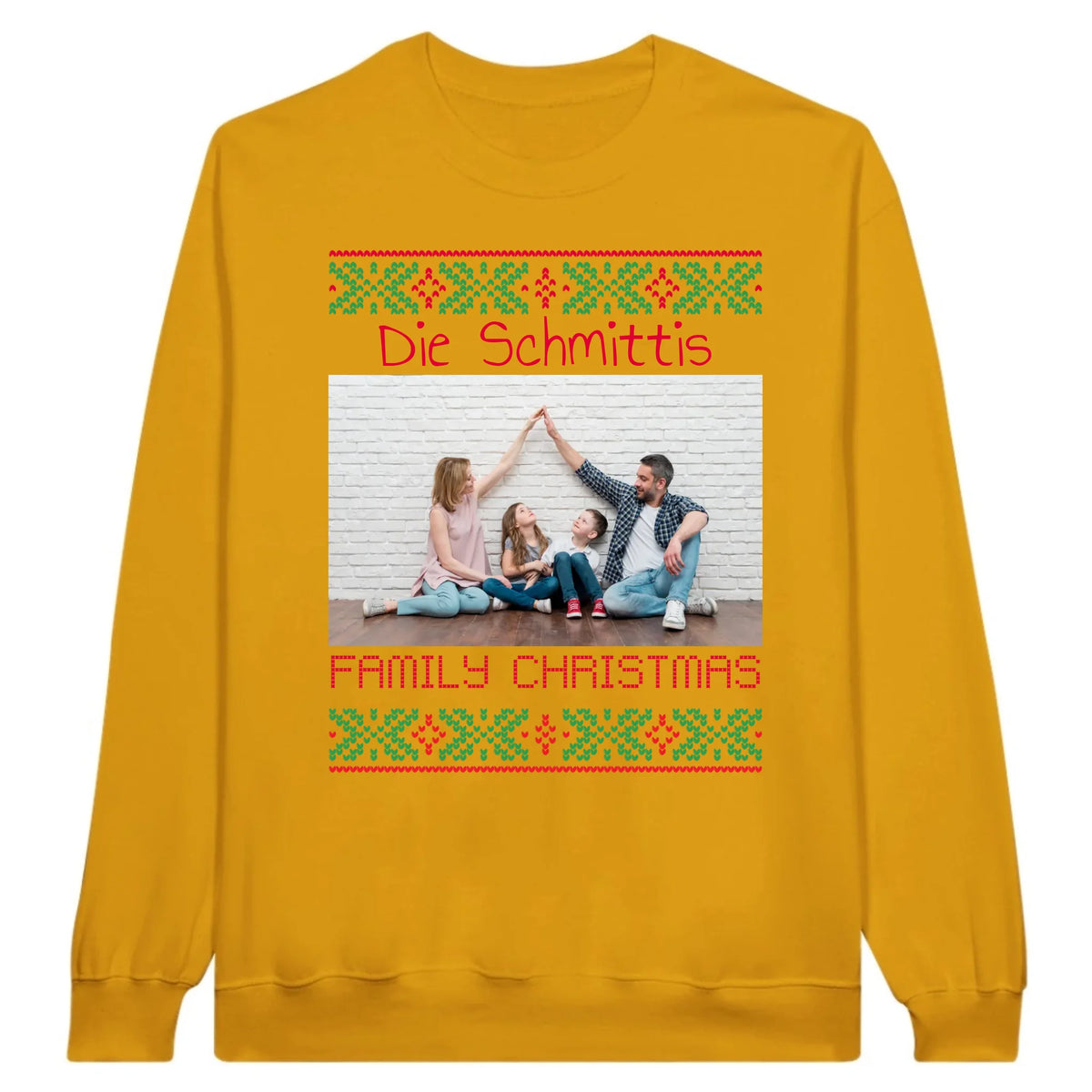 Ugly Weihnachts-Hoodie mit deinem Foto und Text - personalisiere dein X-Mas | Personalize Palace
