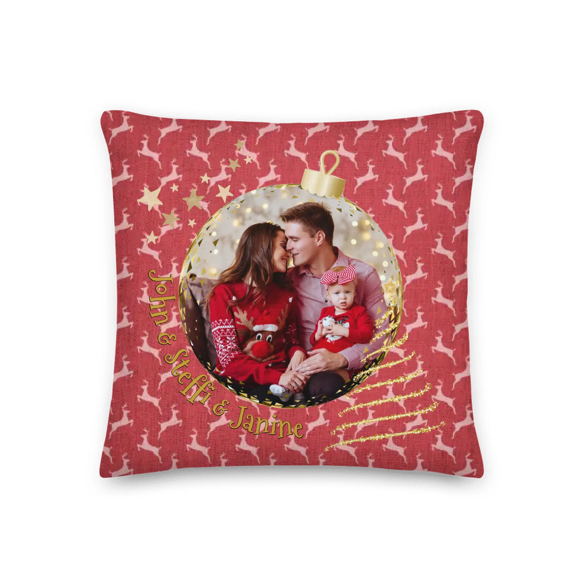 Personalisiertes Kissen: Weihnachtskissen mit Foto - individuelles Premium Fotokissen | Personalize Palace